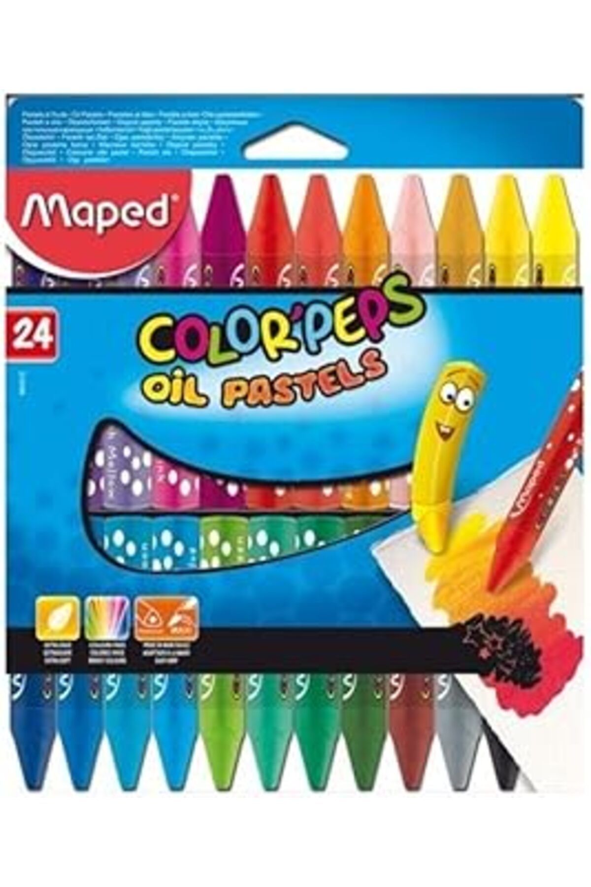 NZM TİCARET Maped Color'Peps Yağlı Pastel 24'Lü