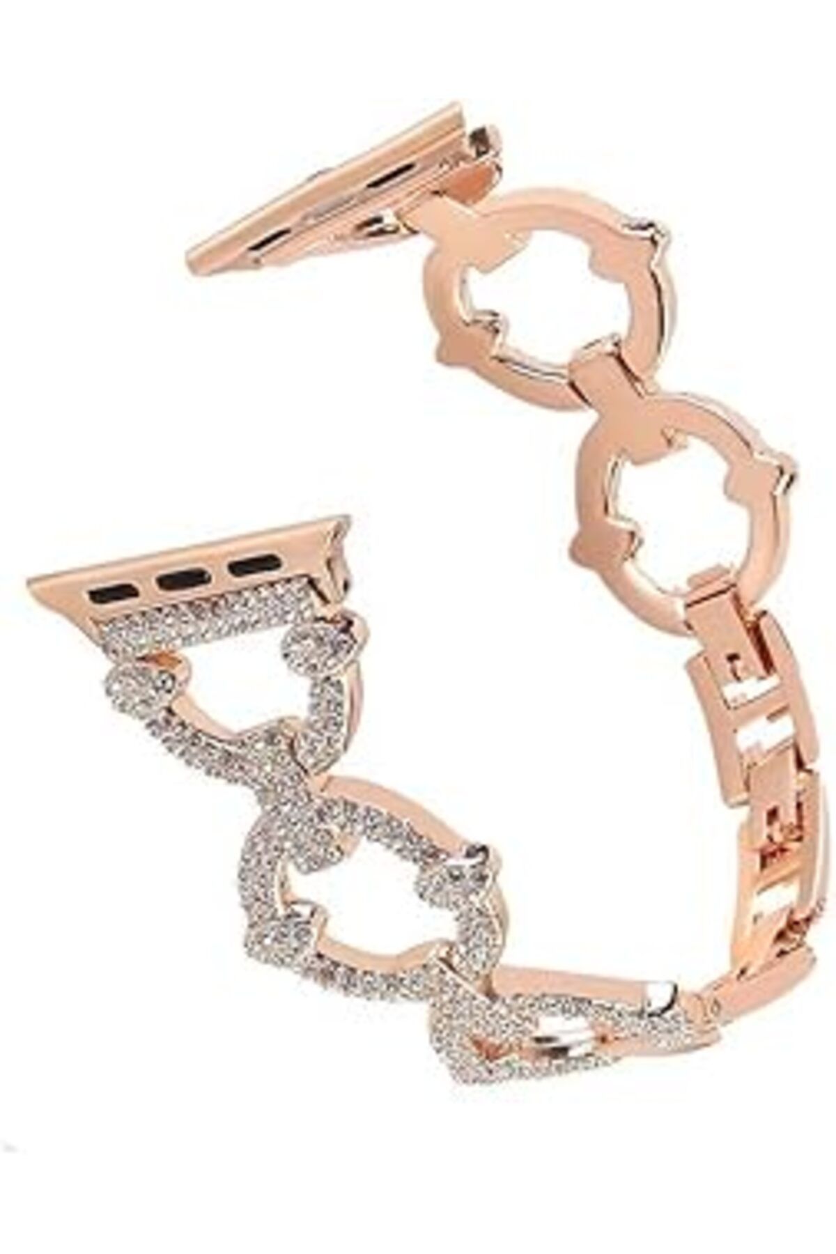 NZM TİCARET Zore Apple İle Uyumlu Watch 38Mm/40Mm Krd-57 Metal Kordon Rose Gold