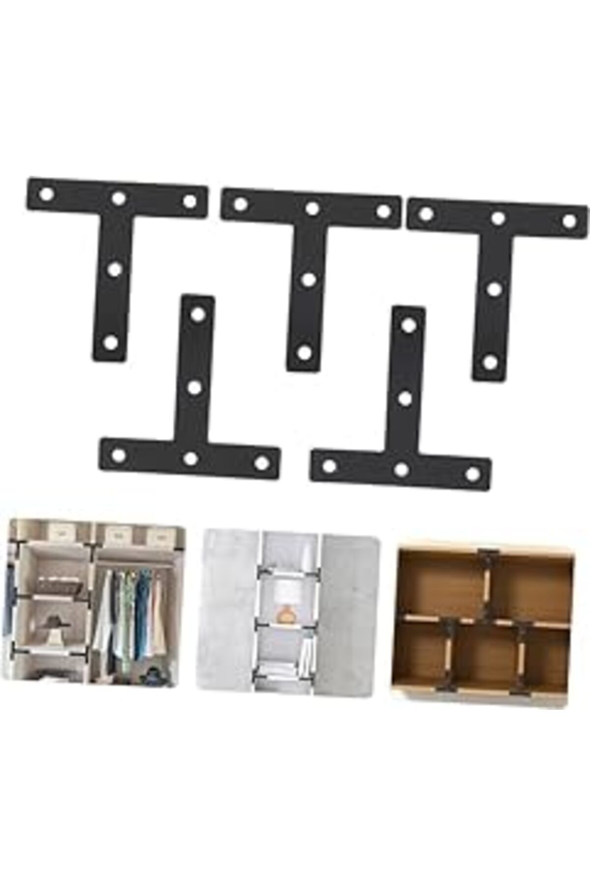 NZM TİCARET Normed 10 Adet T-desen 8x8x1,5cm Yama Çeşitli Mobilyaları Sabitlemek Için Uygun Mobilya Sabitleme P