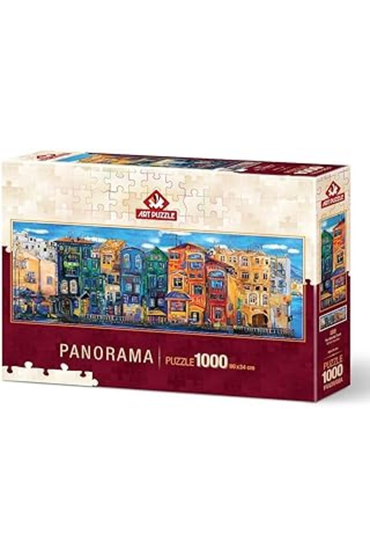karadağsb Art Puzzle Renkli Kasaba 1000 Parça Panorama Puzzle