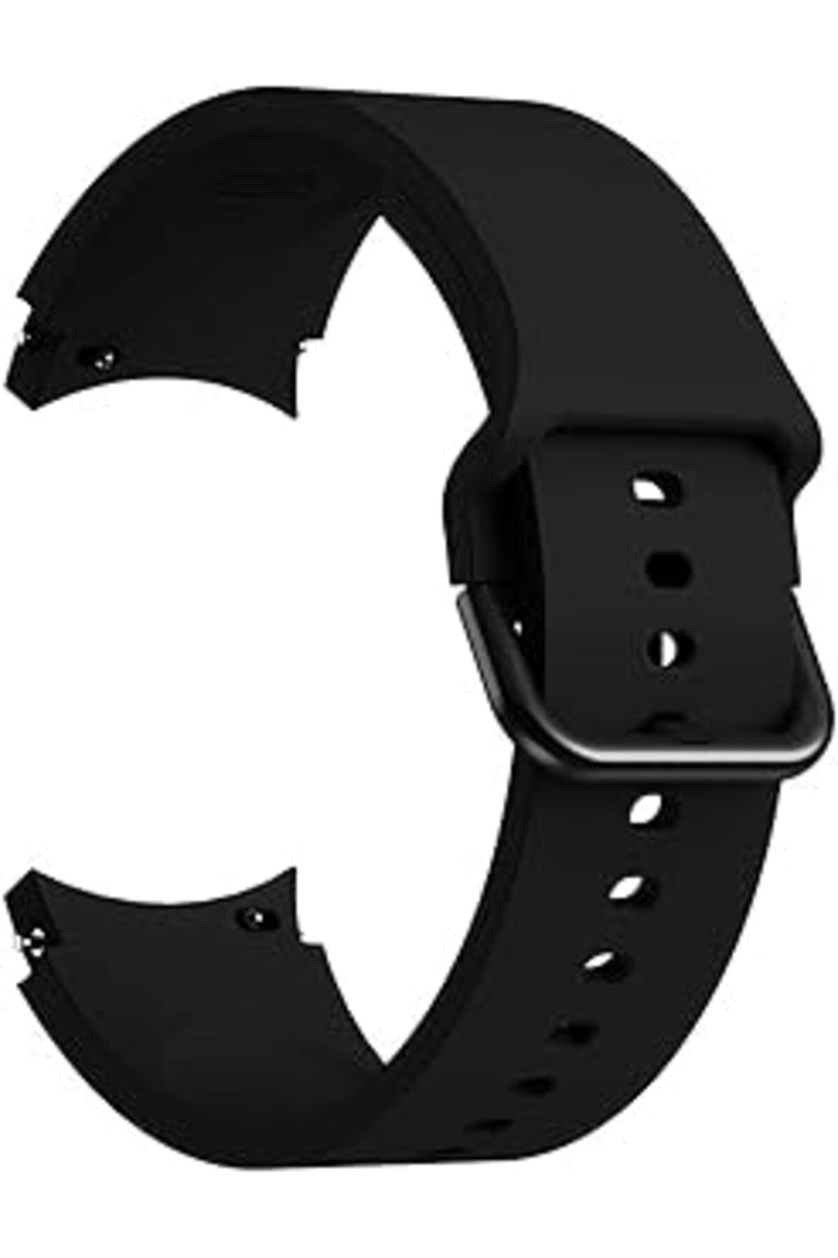 karadağsb Microsonic Samsung Galaxy Watch 5 40 Mm Için Kordon Solid Silicone Band Siyah
