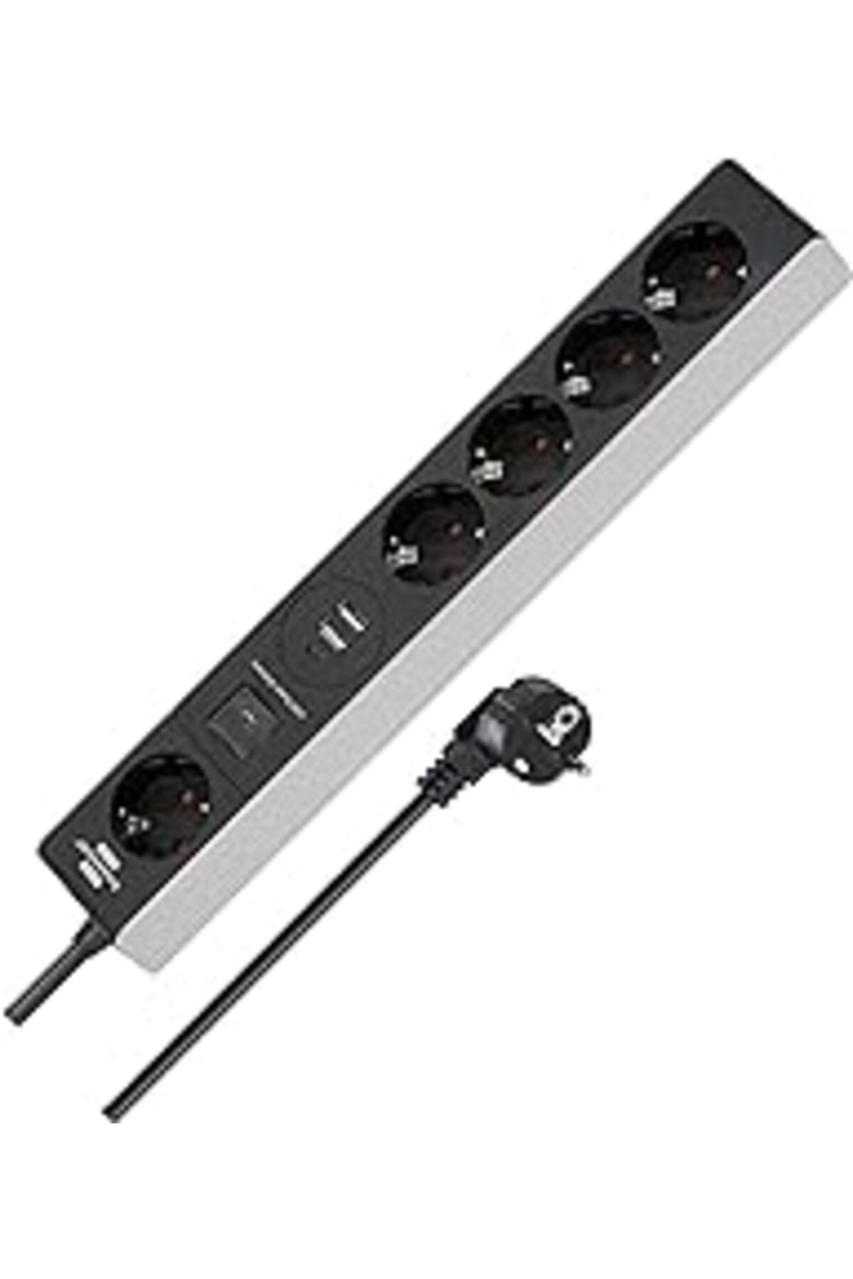 jupiter global bazaar Brennenstuhl 4 +1 Soketli 2 Usb Li 1 Type-C Grişli 1,5 Metre Kablolu Priz