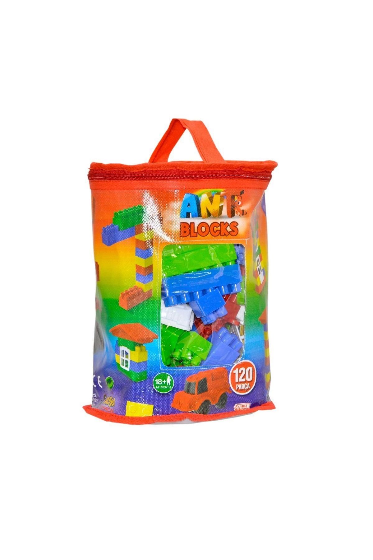 melfxxl eticaret melfxxl Ant121 Ant Blocks 120 Parça Çantalı Blok Seti