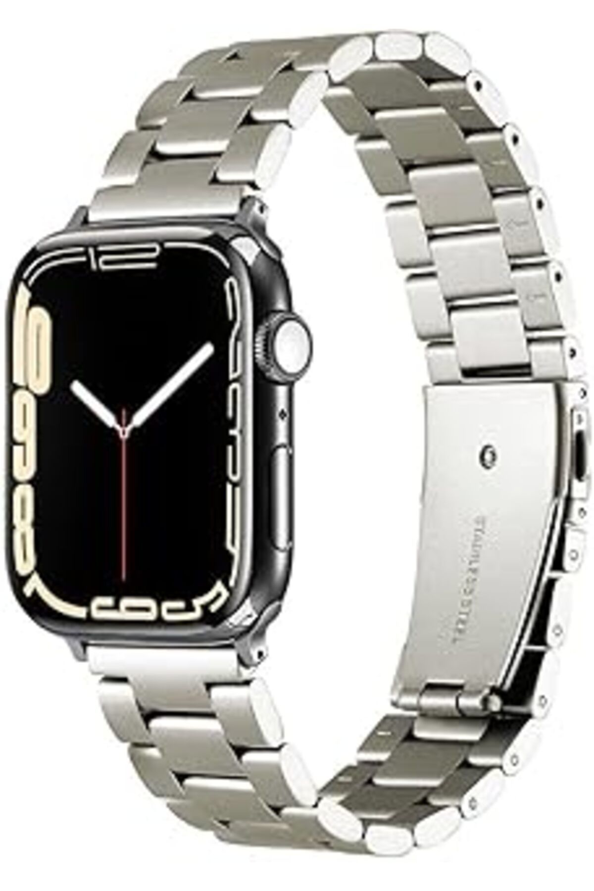 karadağsb Zore Apple İle Uyumlu Watch 42Mm Krd-93 Metal Kordon Titanyum