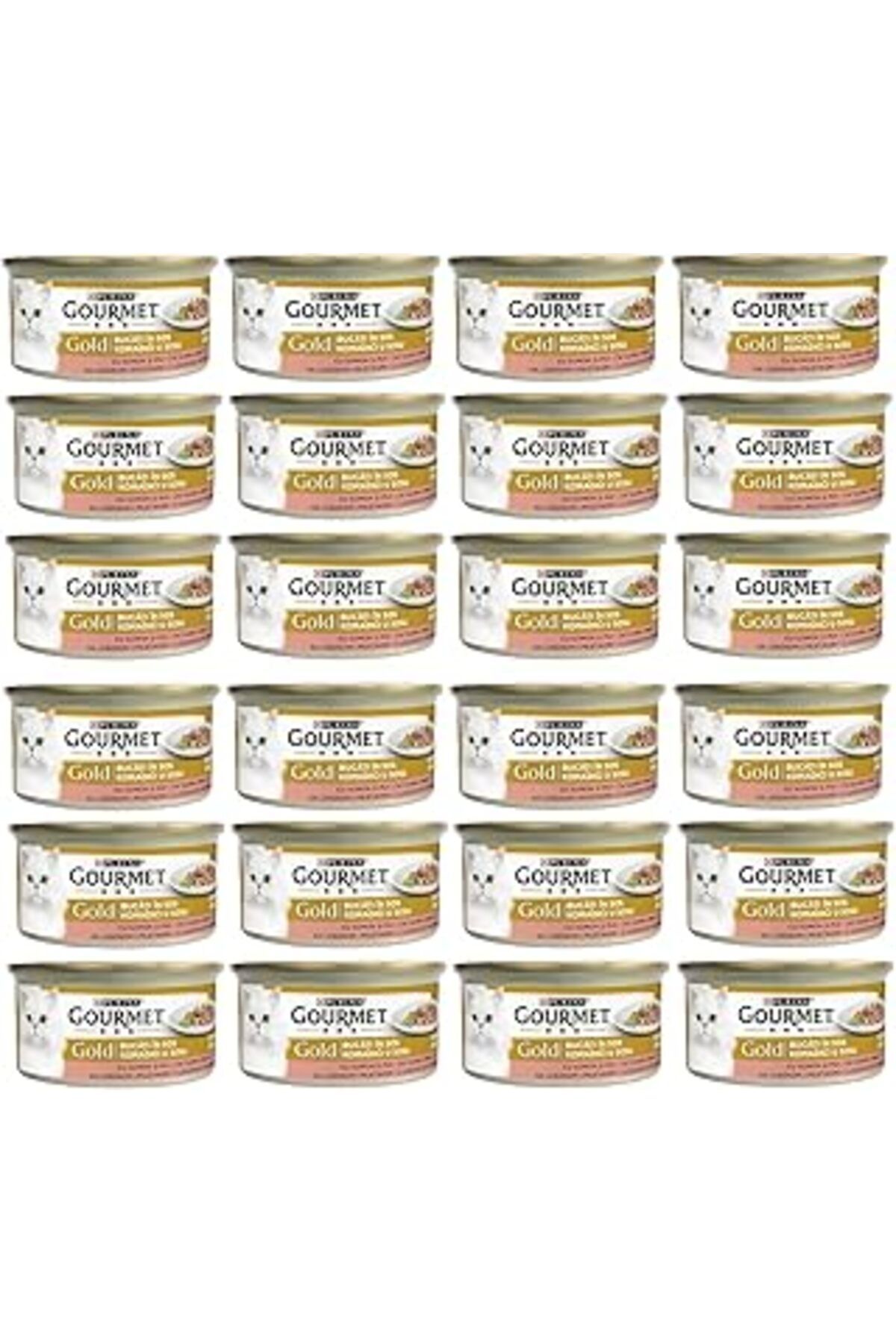 karadağsb Gourmet Gold Parça Etli Soslu Somonlu Ve Tavuklu Kedi Konservesi 85 Gr X 24 Adet