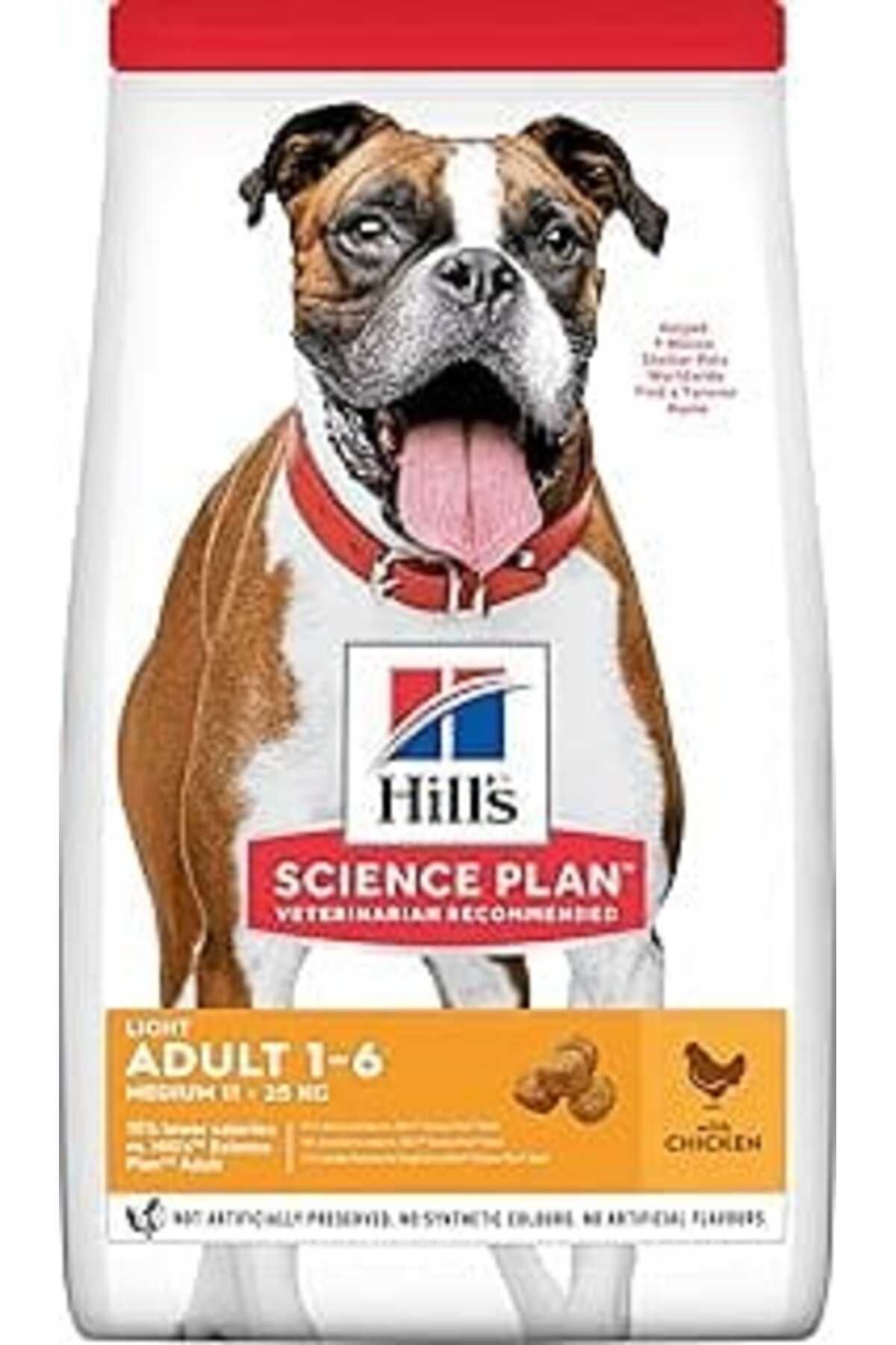 karadağsb Hill'S Science Plan Light Yetişkin Orta Irk Tavuklu Köpek Maması 2.5 Kg