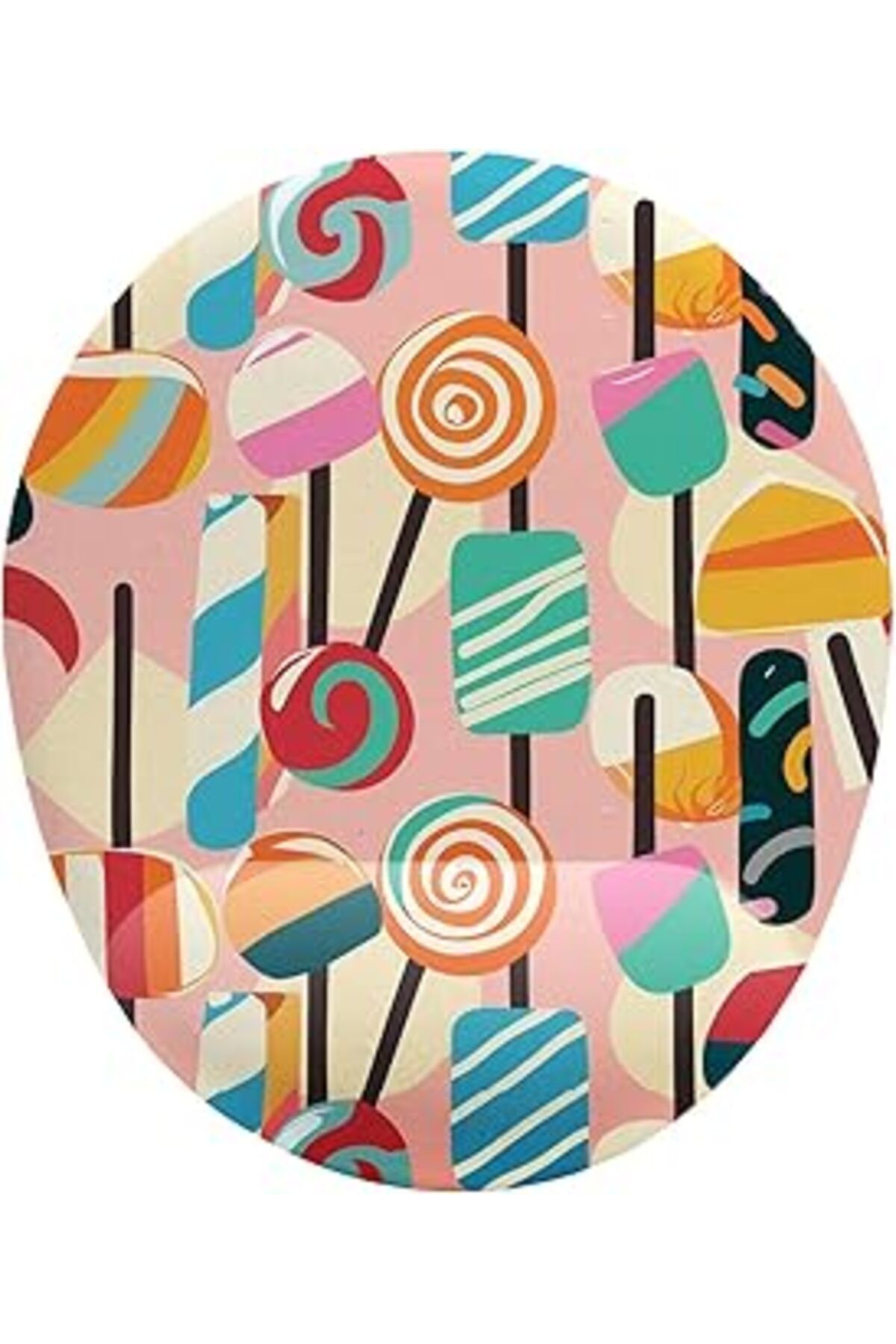 Mu Art Ahşap Iyi Fikirler Candy Şeker Bilek Destekli Mouse Pad