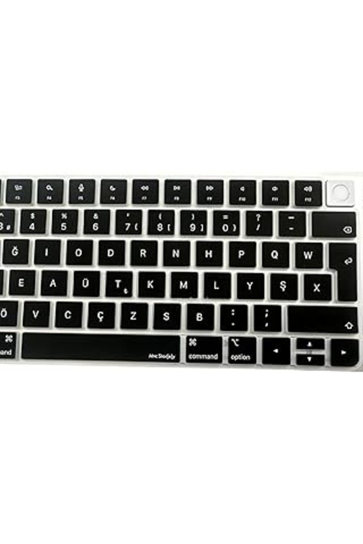 Mu Art Ahşap Mcstorey F Klavye Apple Magic Keyboard-3 Touchid'Li A2449 A2450 Modeli Ile Uyumlu Siyah
