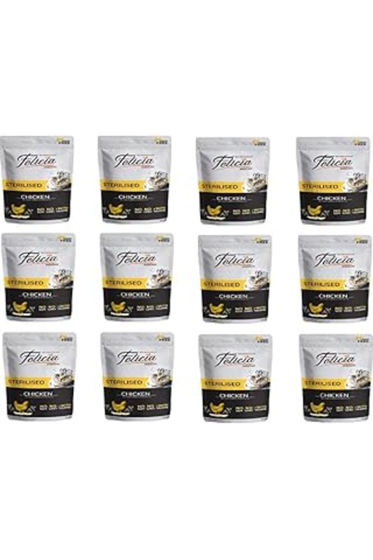 karadağsb Felicia Tahılsız Sterilised Chicken Pouch Kedi Maması (12 X 85 Gr)