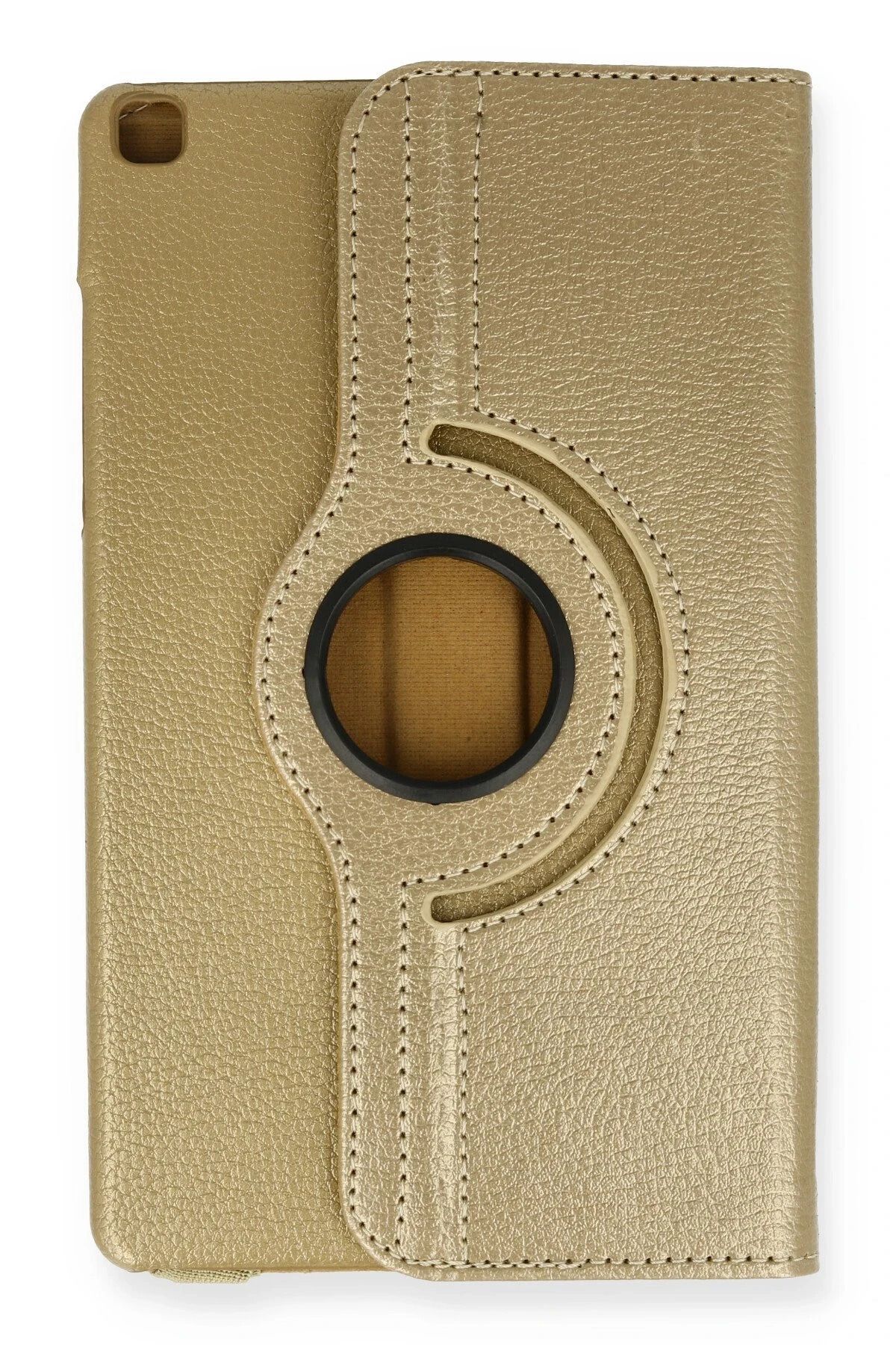 NewFace Samsung Galaxy Tab A9 Kılıf 360 Tablet Deri Kılıf - Gold YNSMR