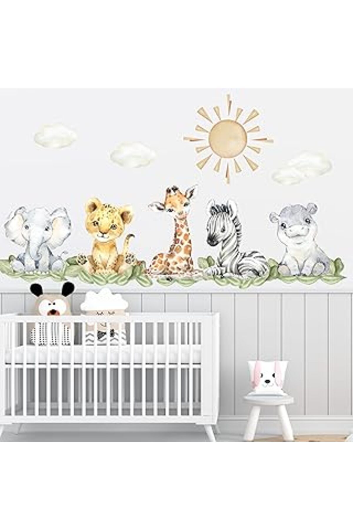 Mu Art Happy Decals Orman Hayvanları Duvar Etiketi