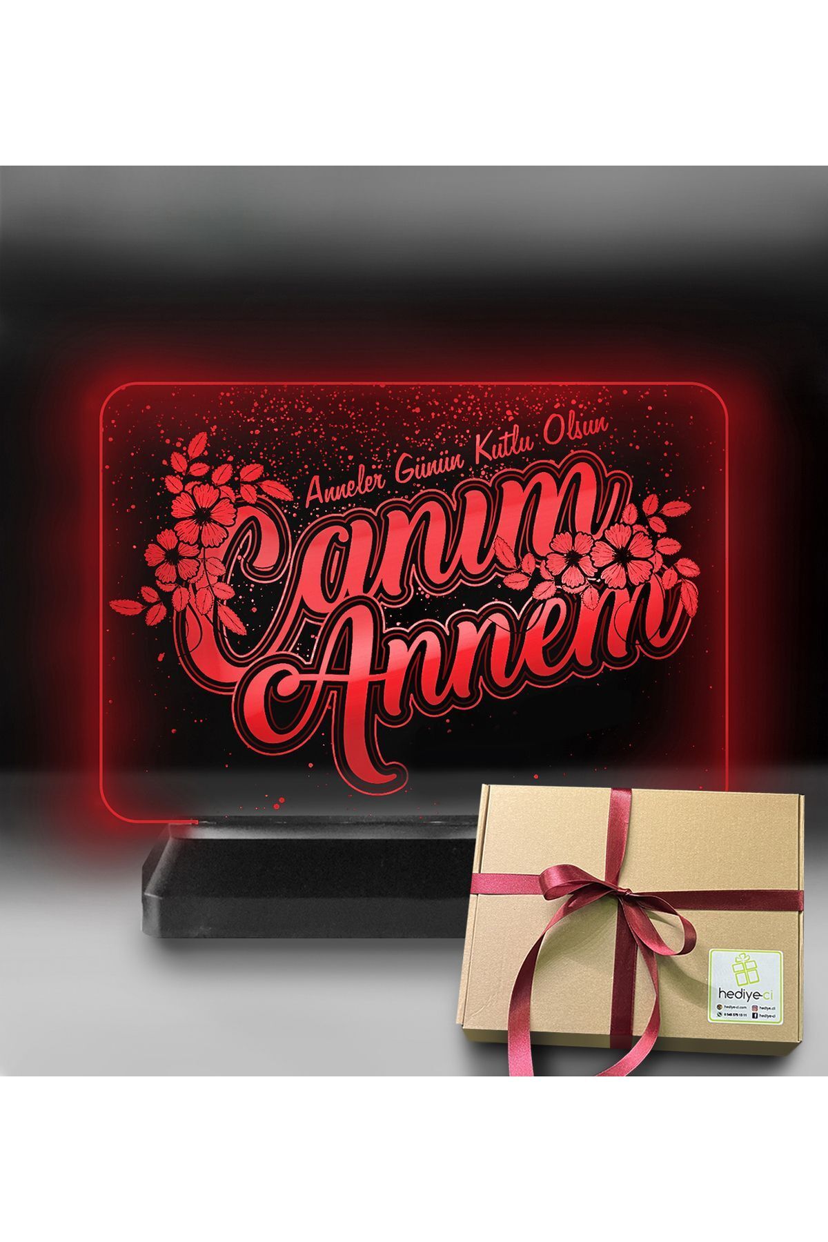 SerenityHaven Canım Annem Led Gece Lambası