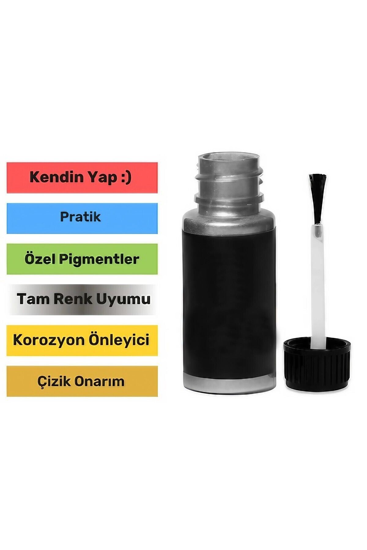 Vividale Opel Corsa Karbon Siyah Metalik - Profesyonel Çizik Ve Taş izi Giderici Rötuş Boyası 30ml.