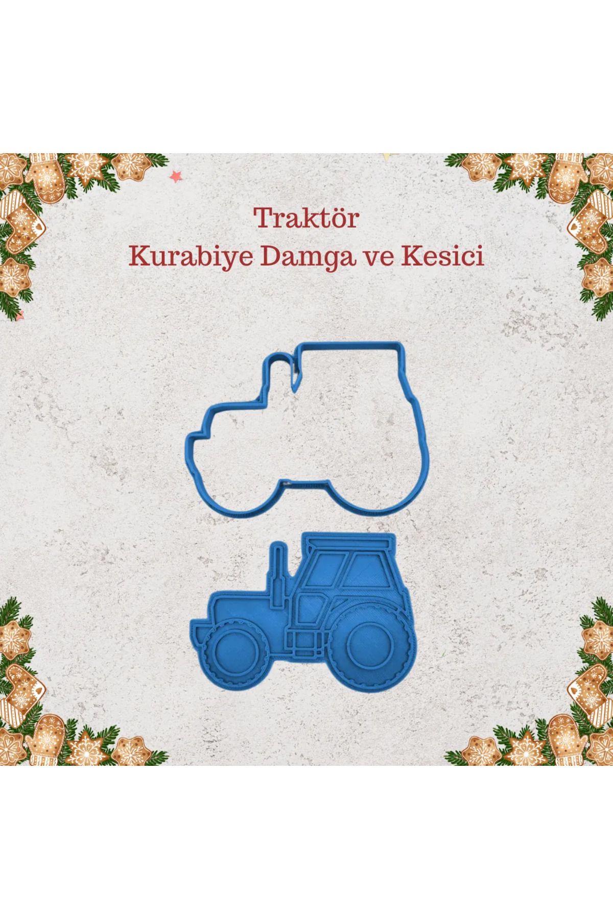 sermen kreatif Traktör Kurabiye Damga ve Kesici Seti