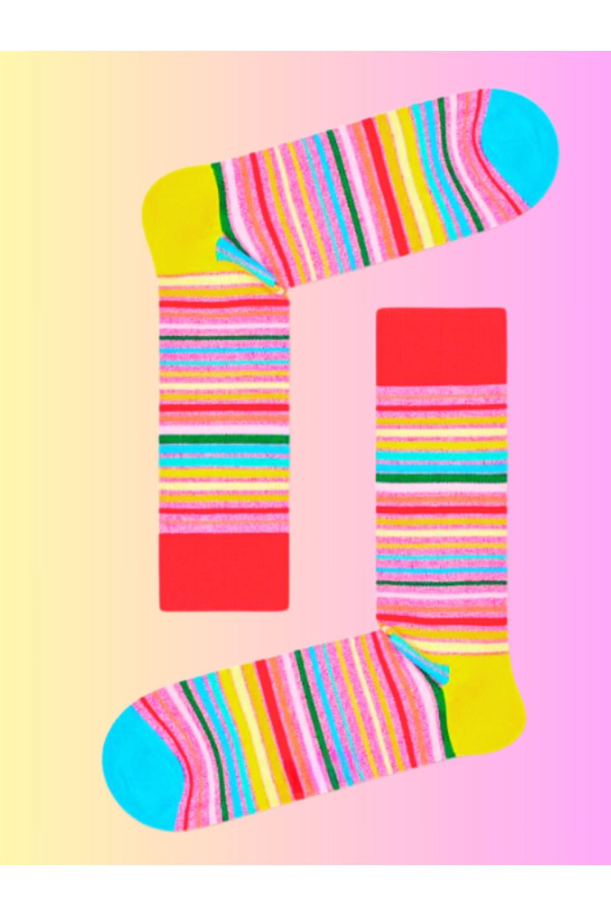 Shuttle Park Özel Seri Unisex Happy Renkli Socks Shiny Pink Desenli Eğlenceli Tasarımlar Tarz Soket Çorap