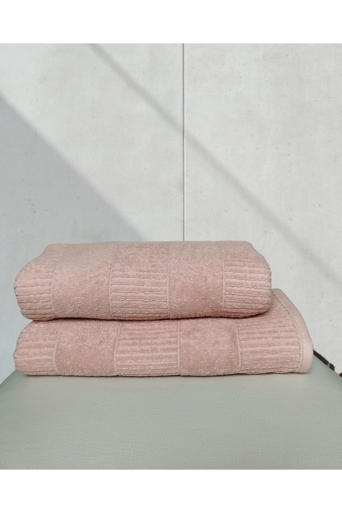 Nurpak Karya 1 Banyo Havlusu 90x150 cm ve 1 Yüz Havlusu 50x90 cm % 100 Pamuk
