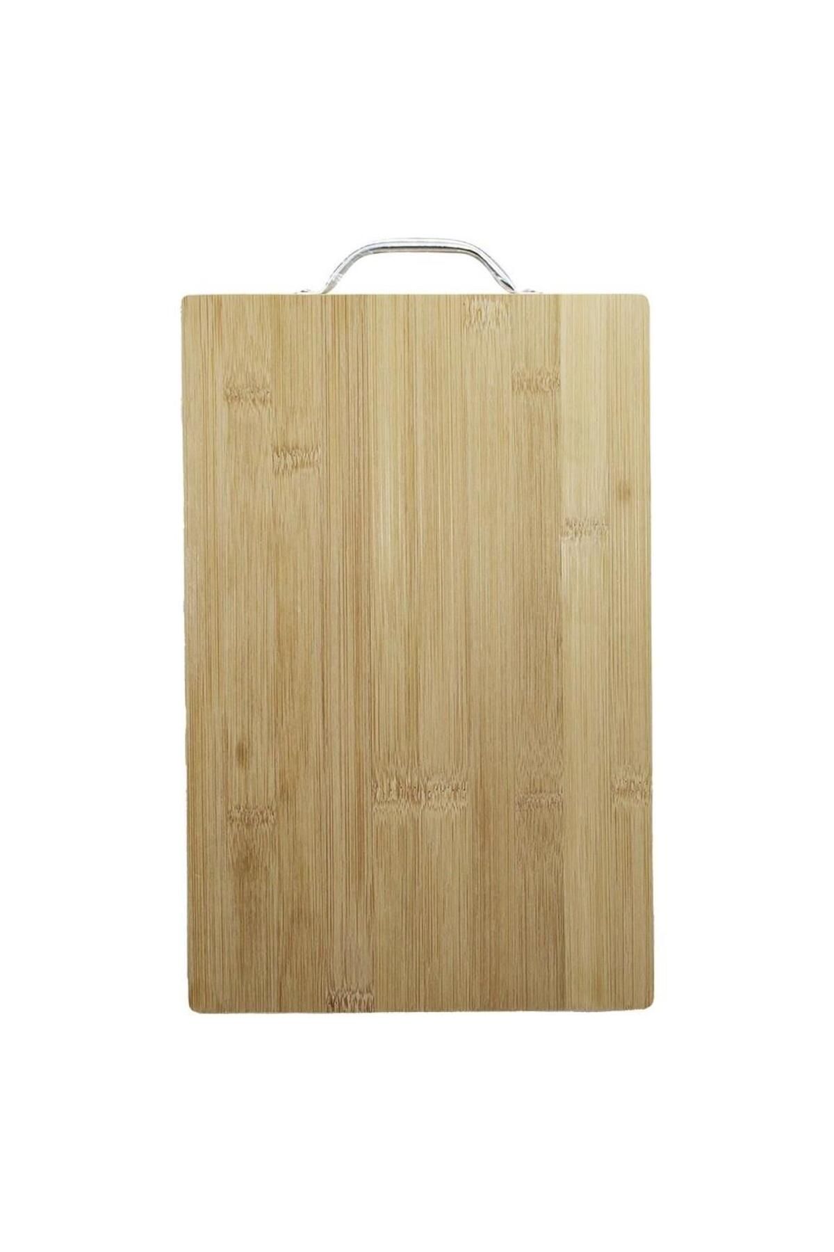 3B Trend Metal Tutacaklı Lüx Bambu Kesme Tahtası 30 cm*20 cm