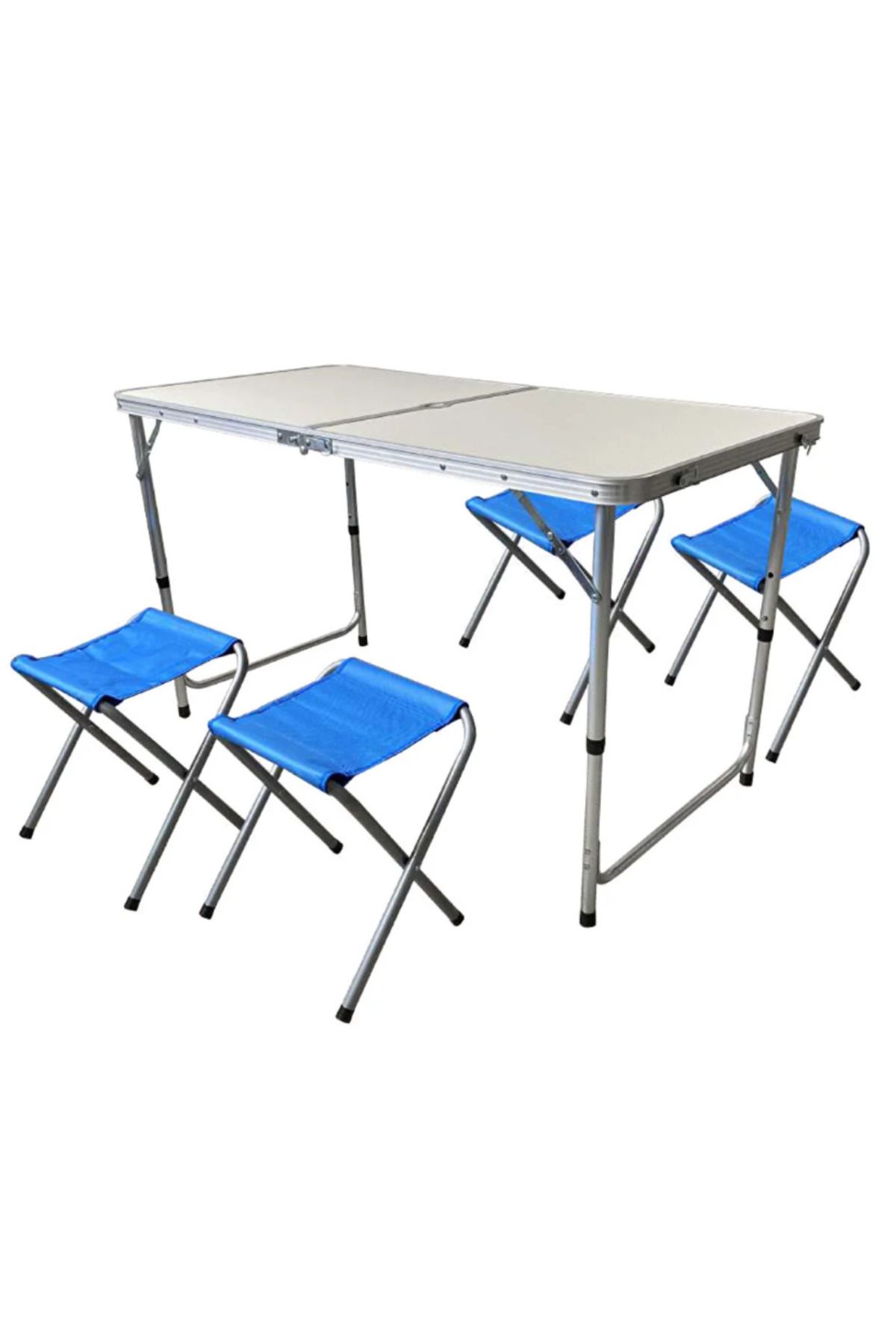 Behis Katlanabilir Tabureli Kamp Masası Çanta Tipi Masa Seti