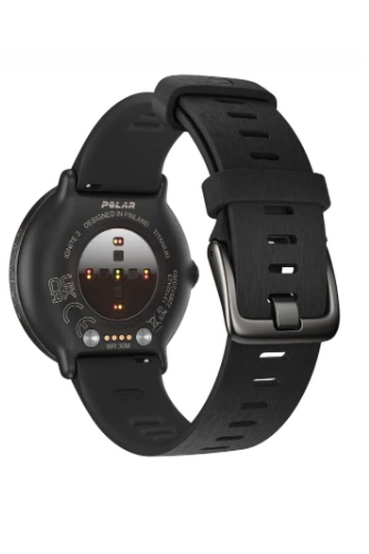 POLAR-Polar Ignite 3 Titanium Black Silicone Watch 3