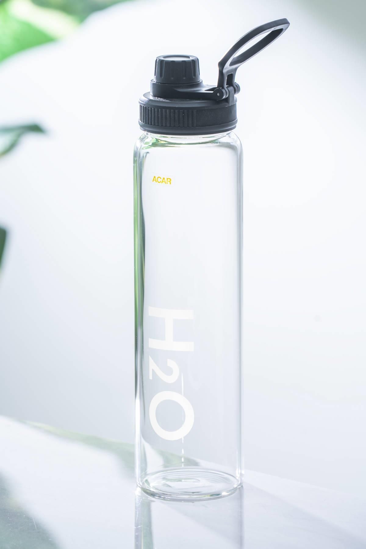 ACAR Motiva Siyah Cam Su Matarası - 1000 ml