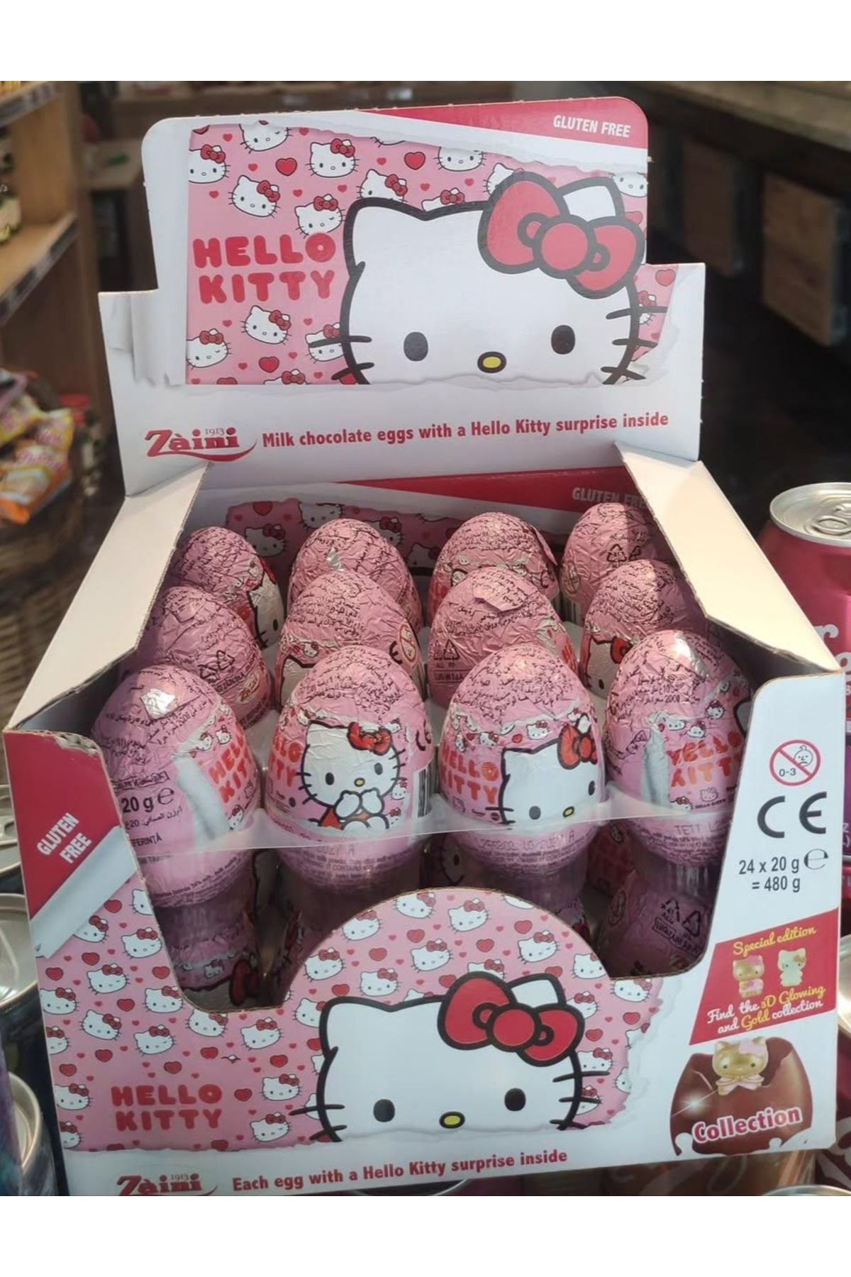 Zaini Hello Kitty Sürpriz Yumurta 24lü Kutu