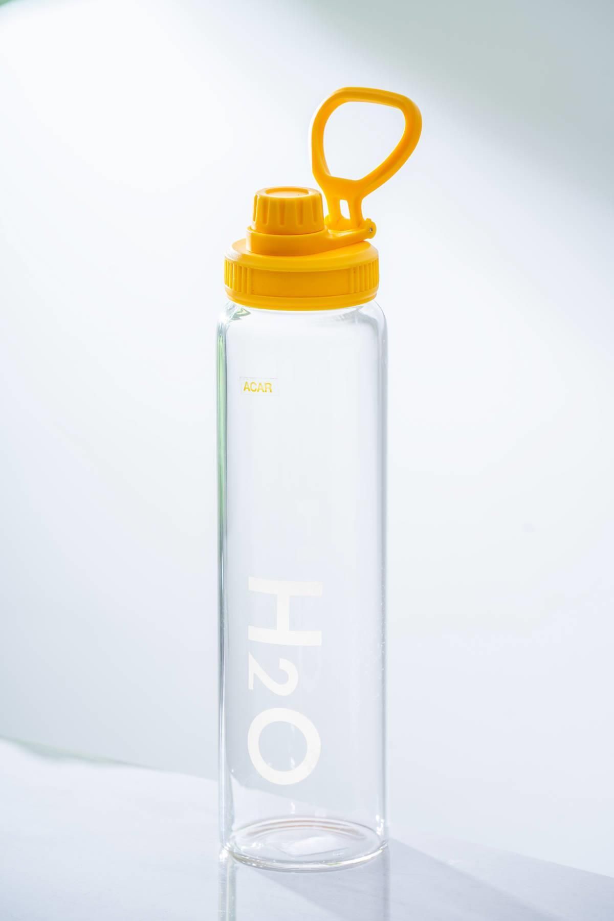 ACAR Motiva Sarı Cam Su Matarası - 1000 ml