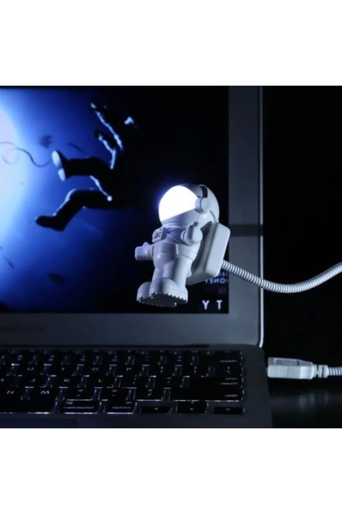 tafce Astronot Lamba Led Usb Gece Lambası Klavye Işığı Kitap Okuma Işığı