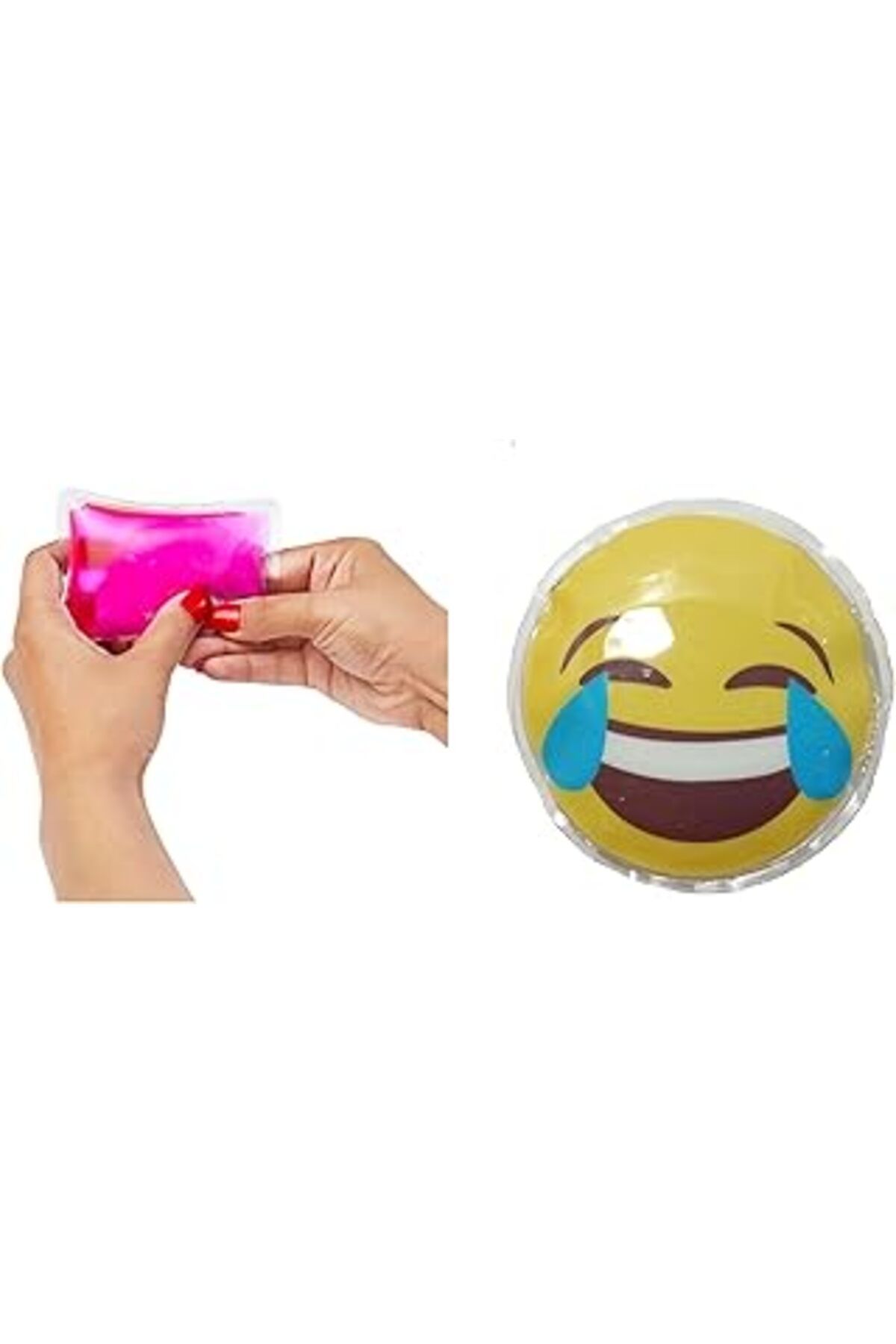 NZM TİCARET Bosphorus Homi Gülen Emoji Şekilli Cep Sobasi El Isitici,sicak Su Torbasi Pvc 9cm