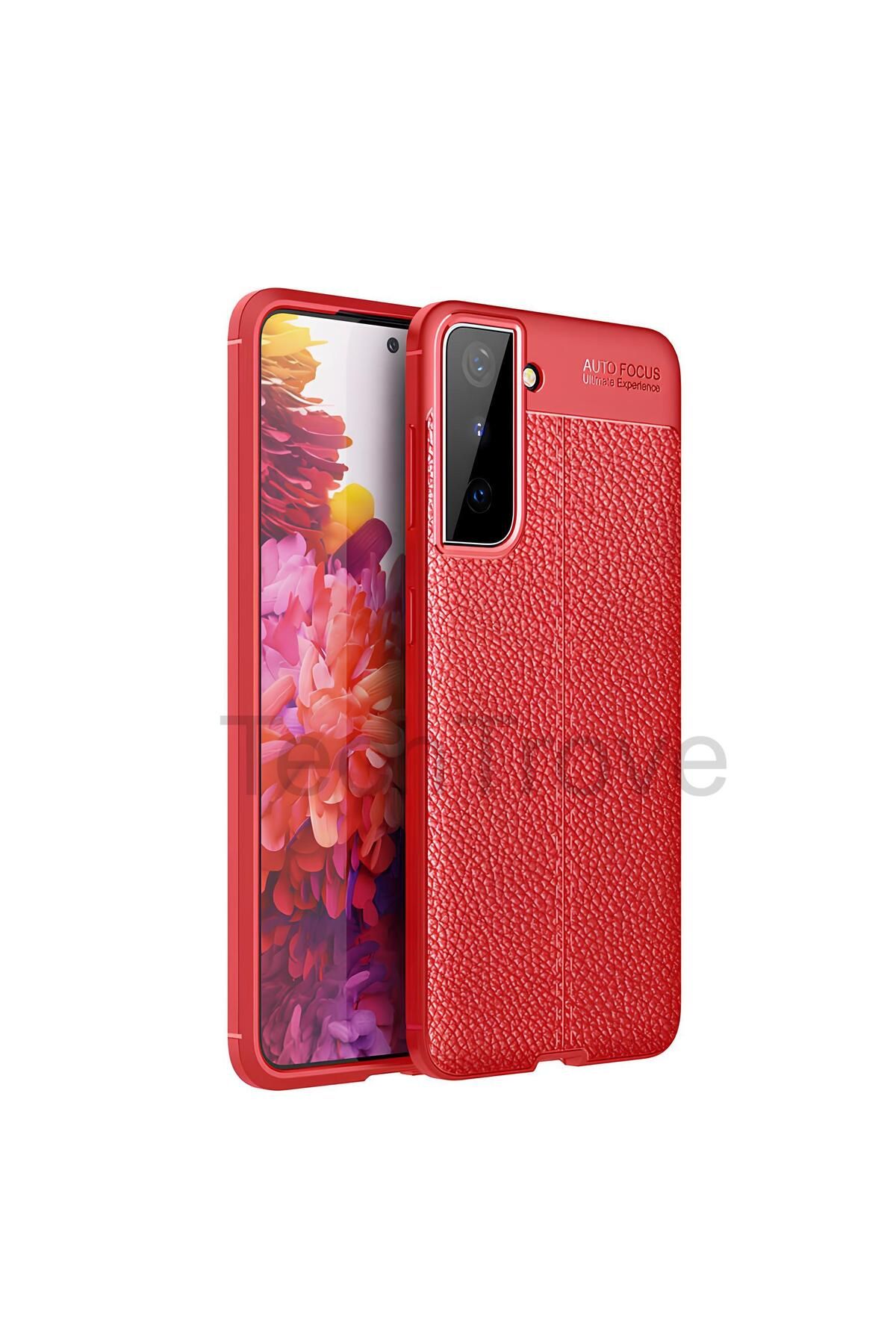 TechTrove Samsung Galaxy S21 Plus Kılıf Deri Extra Korumalı Slikon Kapak