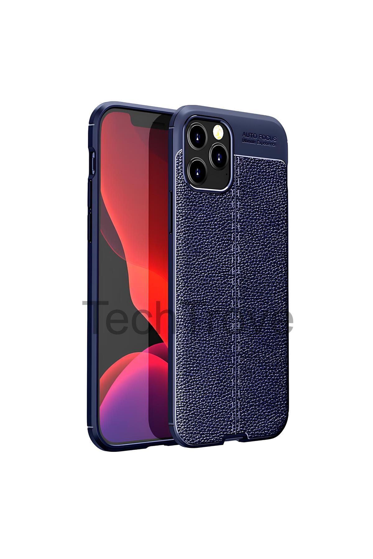 TechTrove Apple iPhone 12 Pro Max Kılıf Deri Extra Korumalı Slikon Kapak
