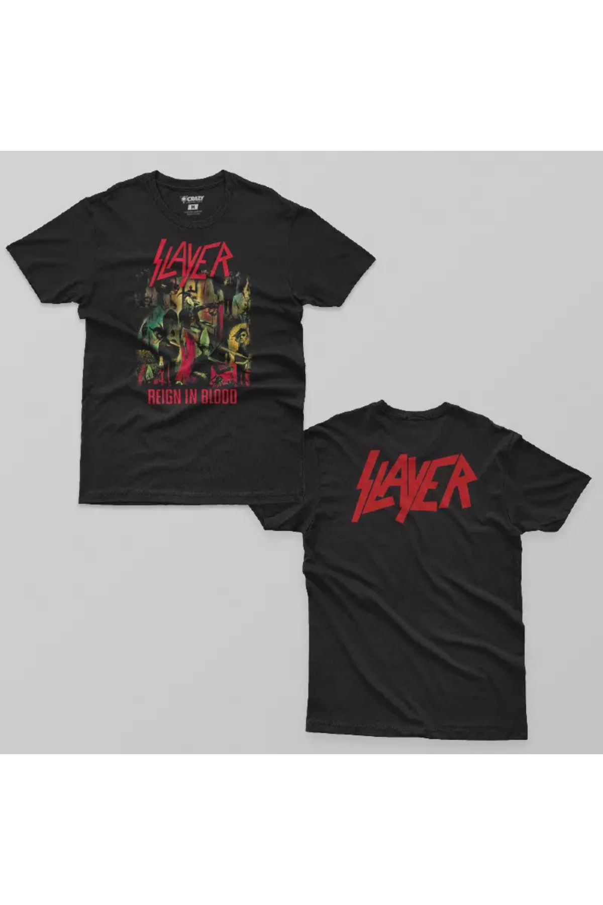 Crazy Slayer Reign In Blood Erkek Tişört