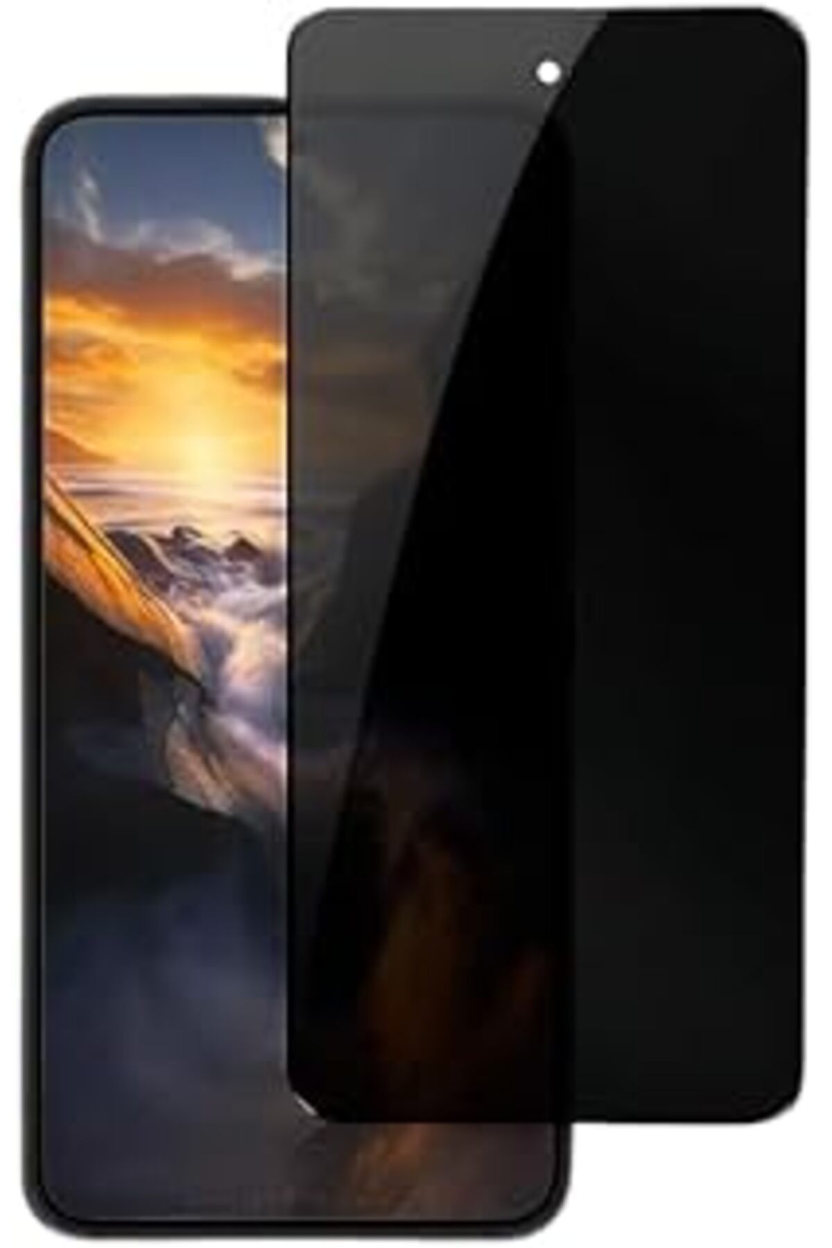 Pazarcan Samsung Galaxy A15 Gizli Hayalet Ekran Koruyucu, Yandan Görünmeyen Full Ekran Koruyucu Cam, Tam Giz