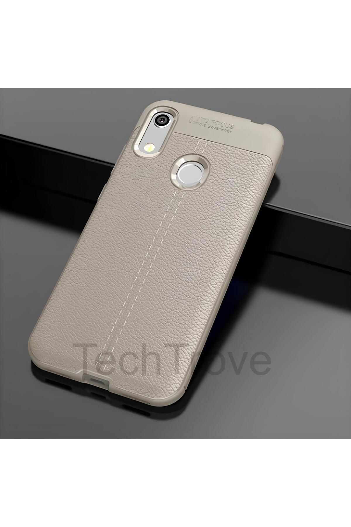TechTrove Huawei Honor 8A Kılıf Deri Extra Korumalı Slikon Kapak