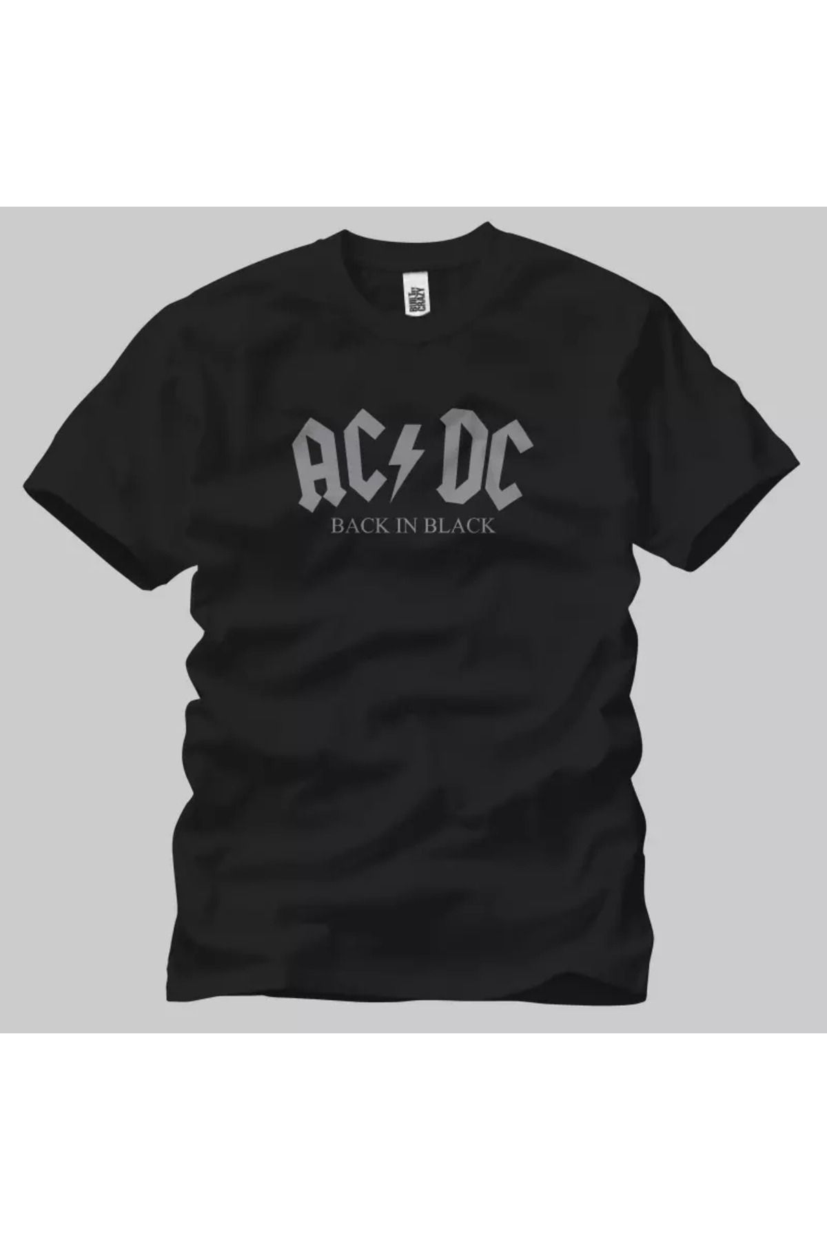Built By Crazy Acdc Back In Black Logo Unisex Tişört