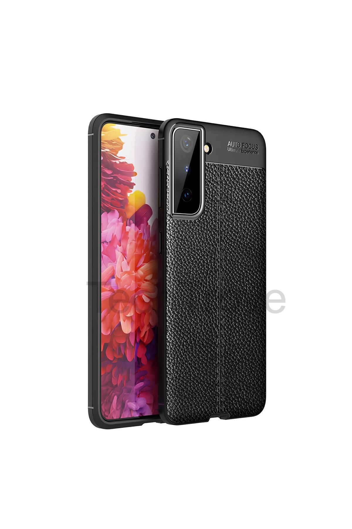 TechTrove Samsung Galaxy S21 Kılıf Deri Extra Korumalı Slikon Kapak