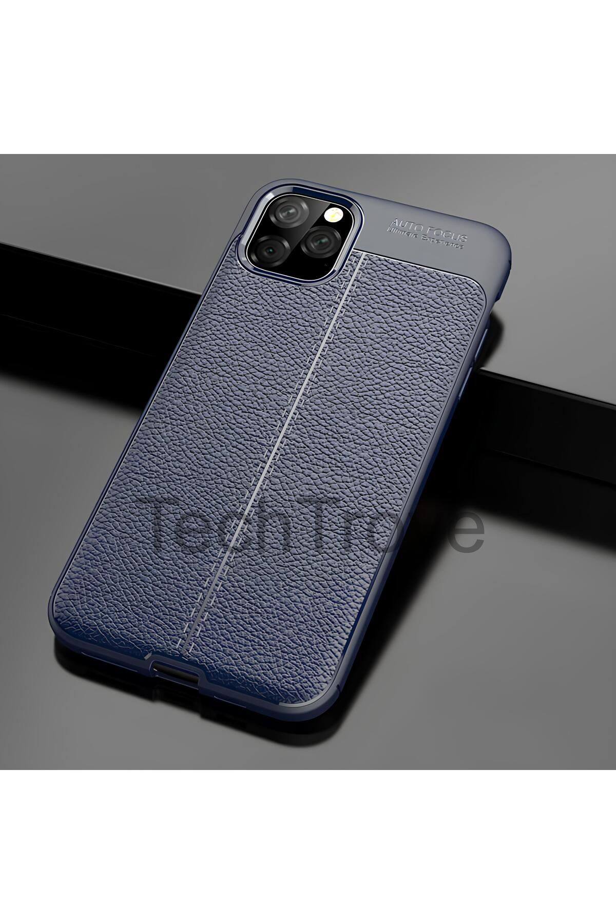 TechTrove Apple iPhone 11 Pro Max Kılıf Deri Extra Korumalı Slikon Kapak