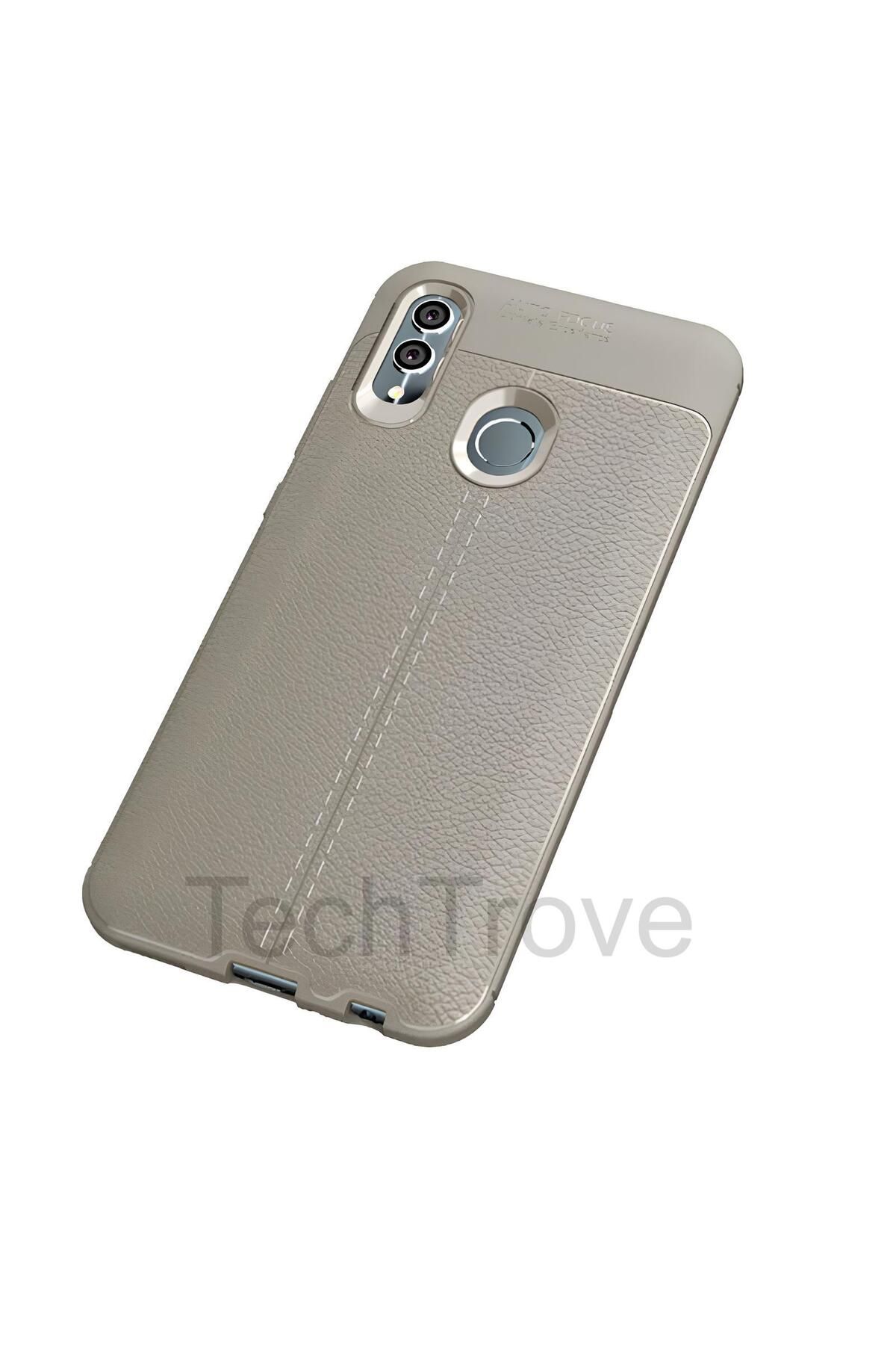 TechTrove Huawei P Smart 2019 Kılıf Deri Extra Korumalı Slikon Kapak