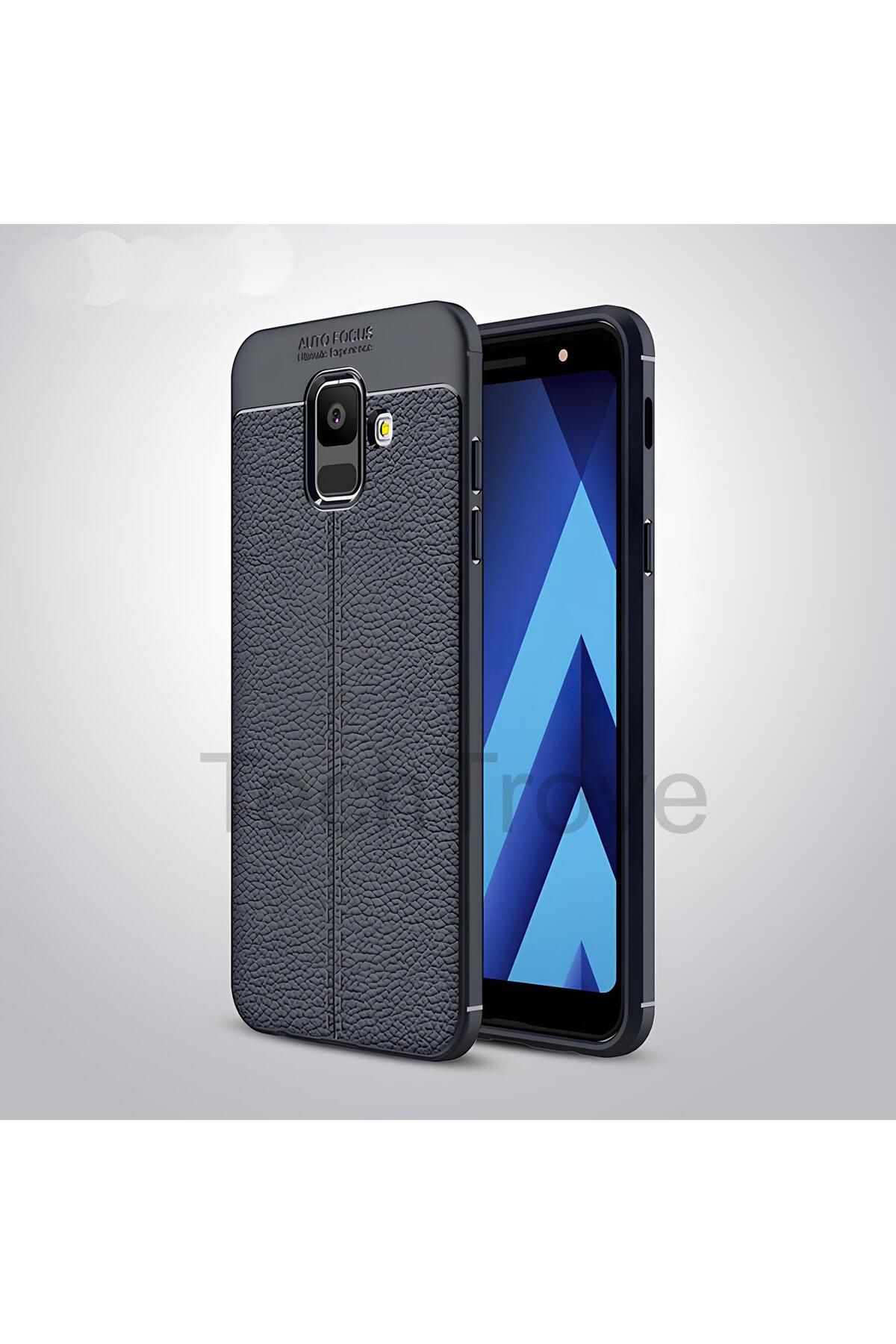 TechTrove Samsung Galaxy A6 2018 Kılıf Deri Extra Korumalı Slikon Kapak