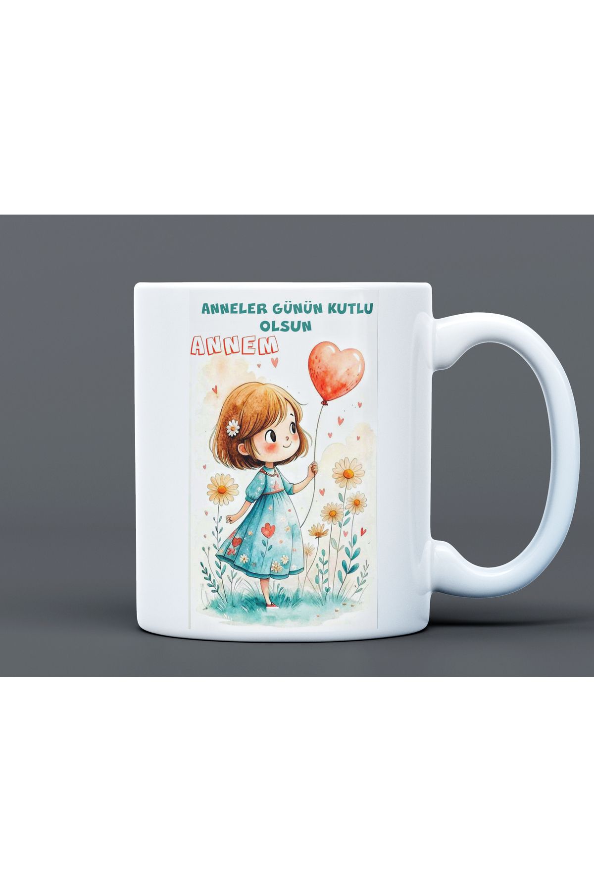AA Shop Anneler Günü Hediye Büyük Boy Porselen Kupa Bardak