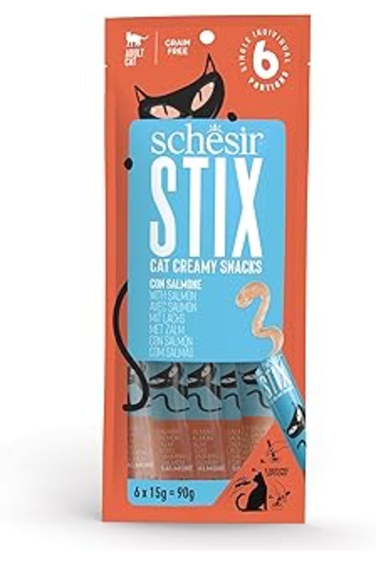 karadağsb Schesir Stix Somonlu Krem Ödül Maması 6X15G