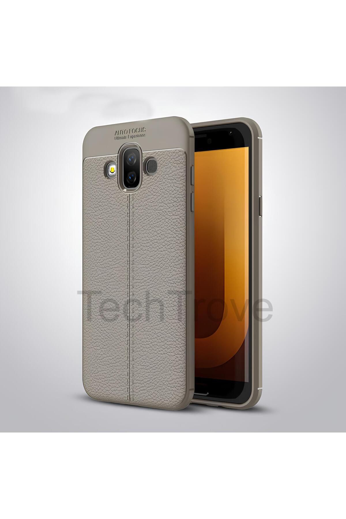 TechTrove Samsung Galaxy J7 Duo Kılıf Deri Extra Korumalı Slikon Kapak