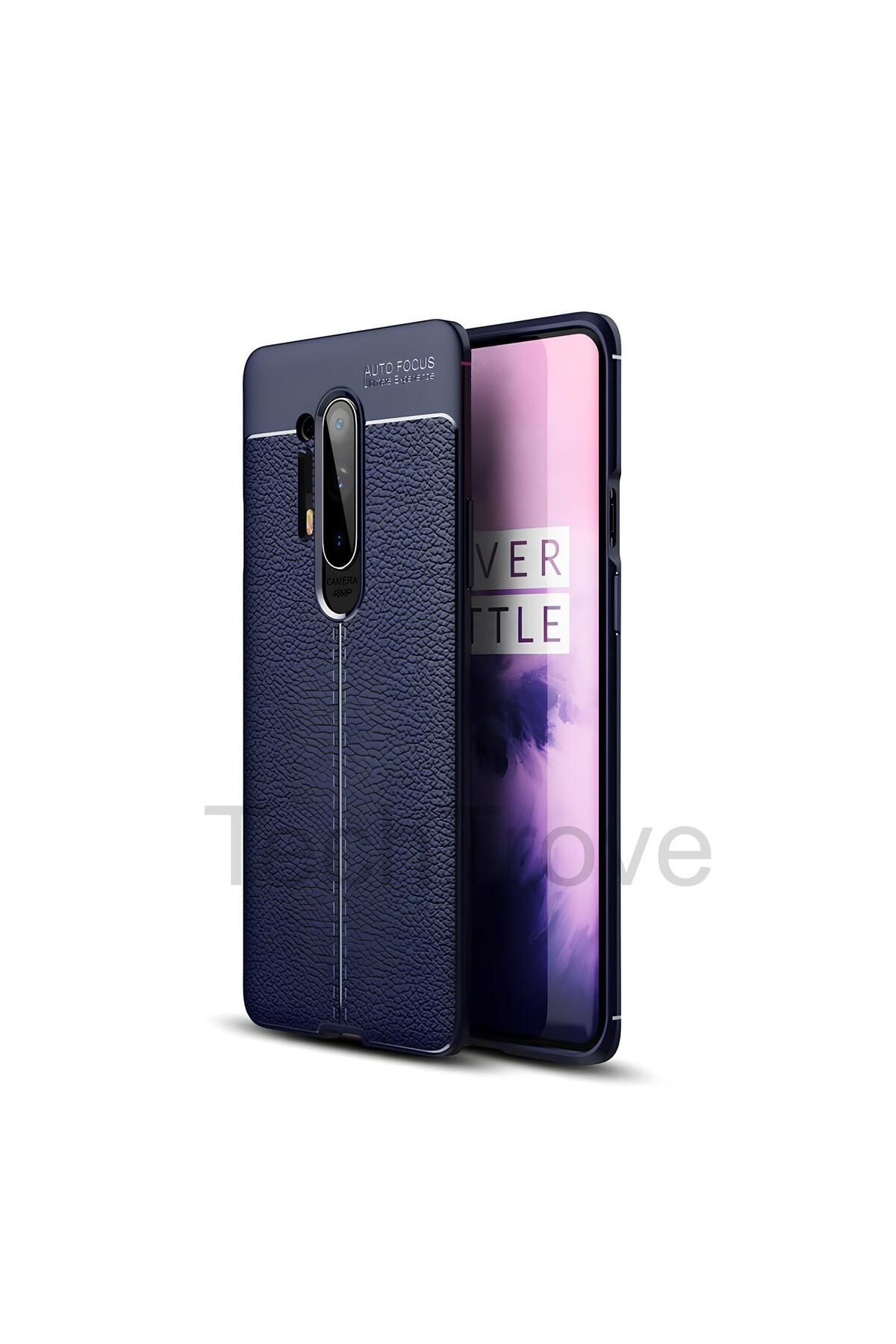 TechTrove One Plus 8 Pro Kılıf Deri Extra Korumalı Slikon Kapak