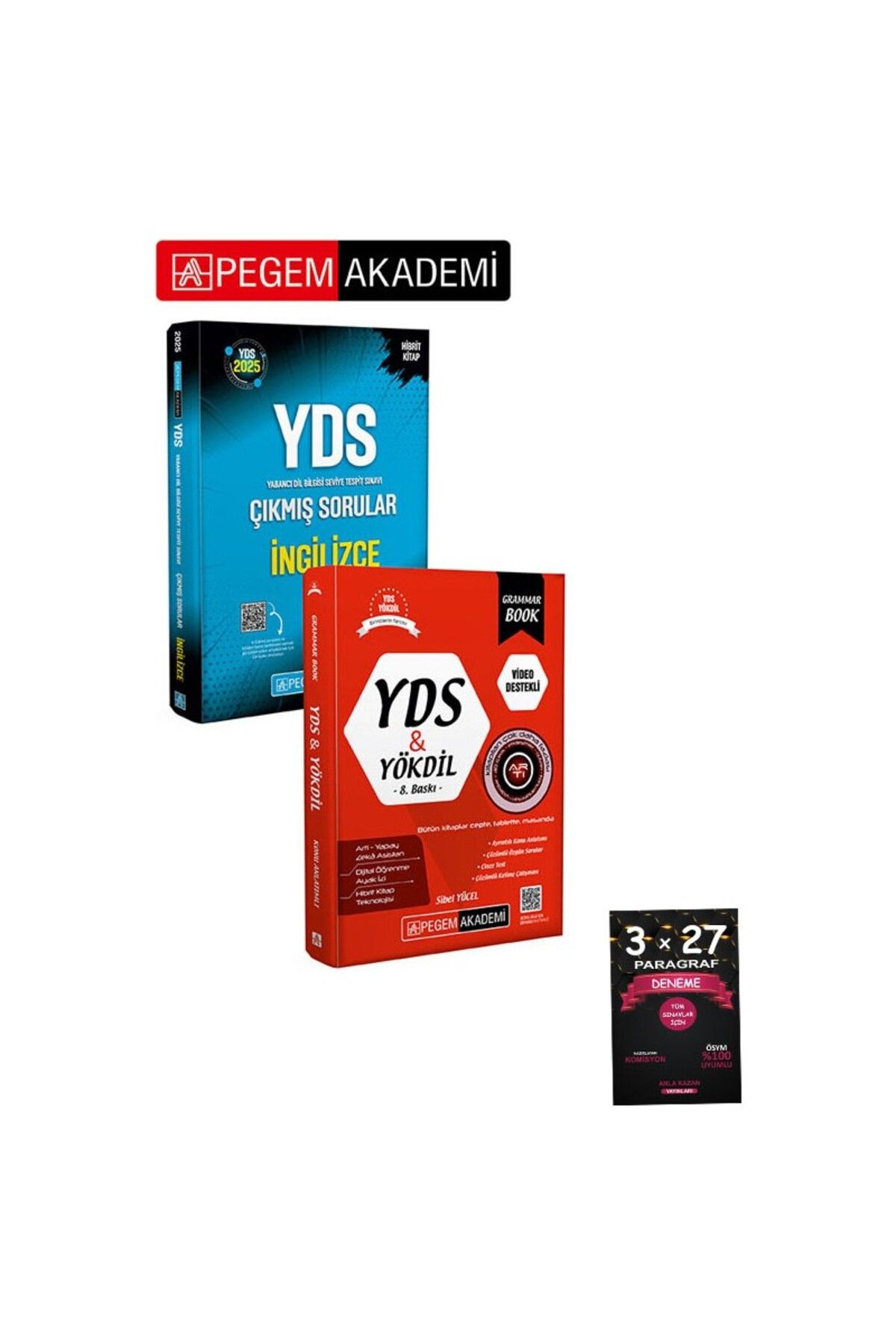 Pegem Akademi Yayıncılık 2025 Yds İngilizce Çıkmış Sorular / Yds Yökdil Grammar Book Seti (2.ki