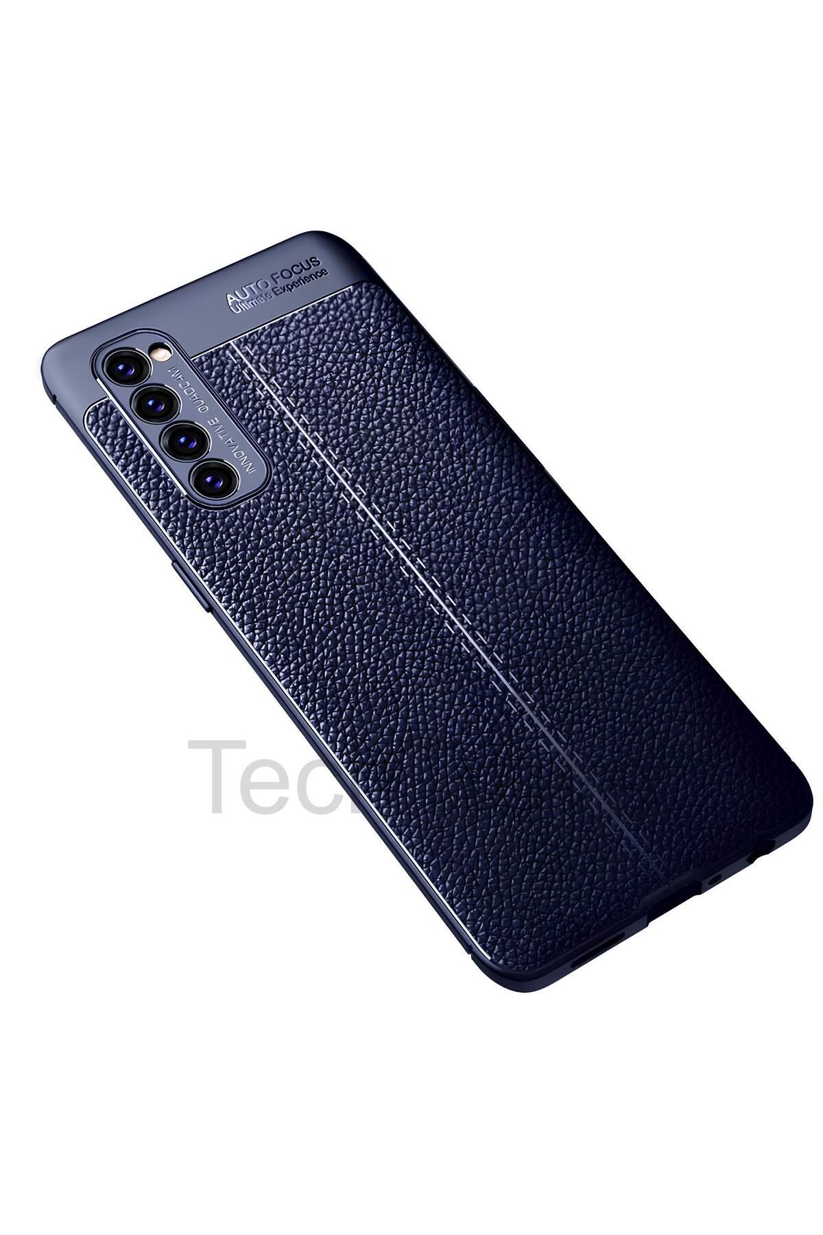 TechTrove Oppo Reno 4 Pro Kılıf Deri Extra Korumalı Slikon Kapak