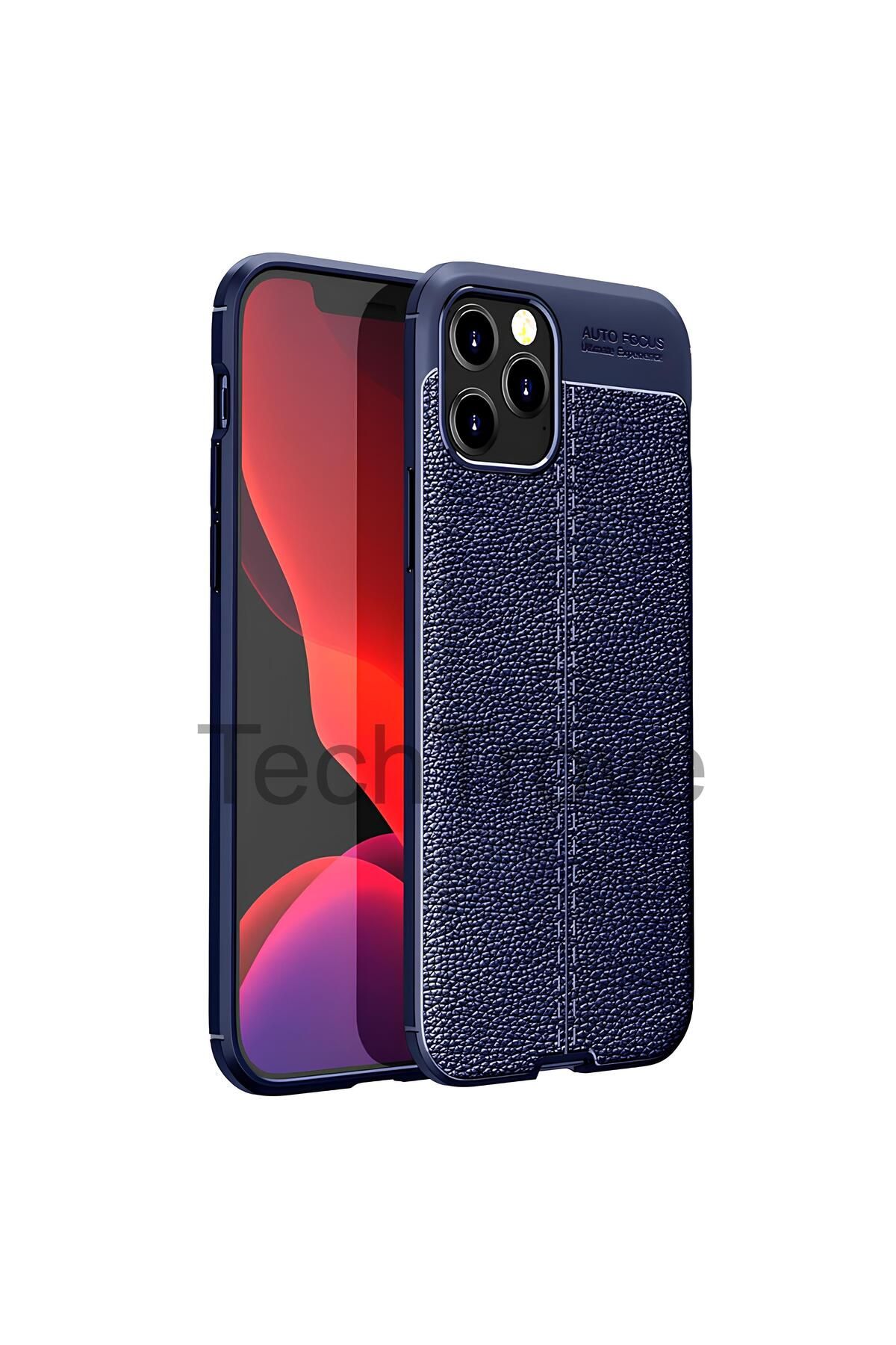 TechTrove Apple iPhone 12 Pro Kılıf Deri Extra Korumalı Slikon Kapak