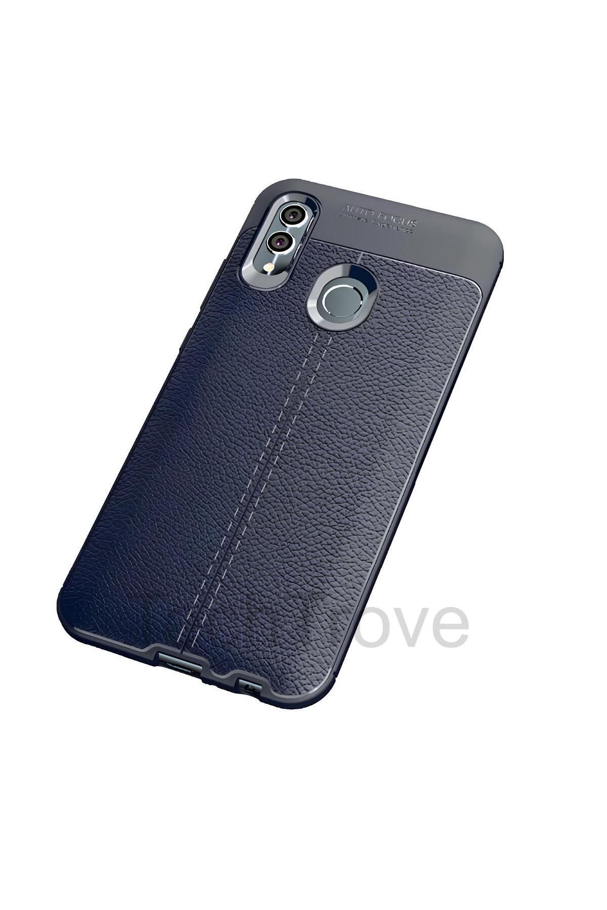 TechTrove Huawei P Smart 2019 Kılıf Deri Extra Korumalı Slikon Kapak