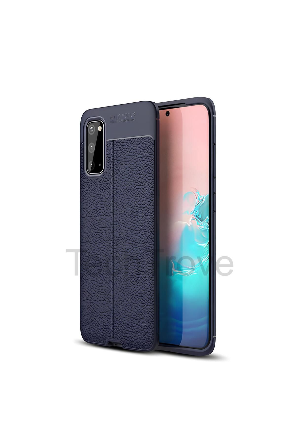 TechTrove Samsung Galaxy S20 Kılıf Deri Extra Korumalı Slikon Kapak