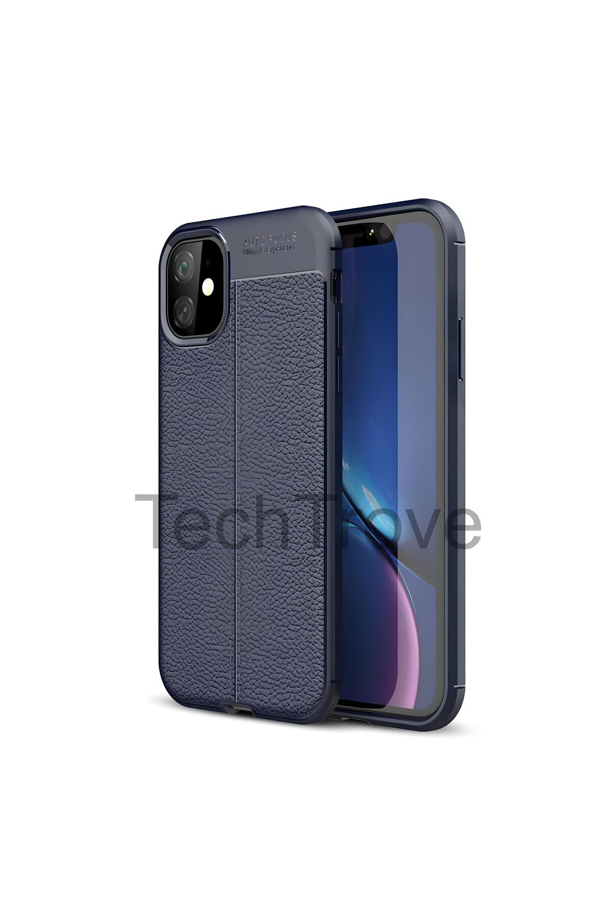 TechTrove Apple iPhone 11 Kılıf Deri Extra Korumalı Slikon Kapak