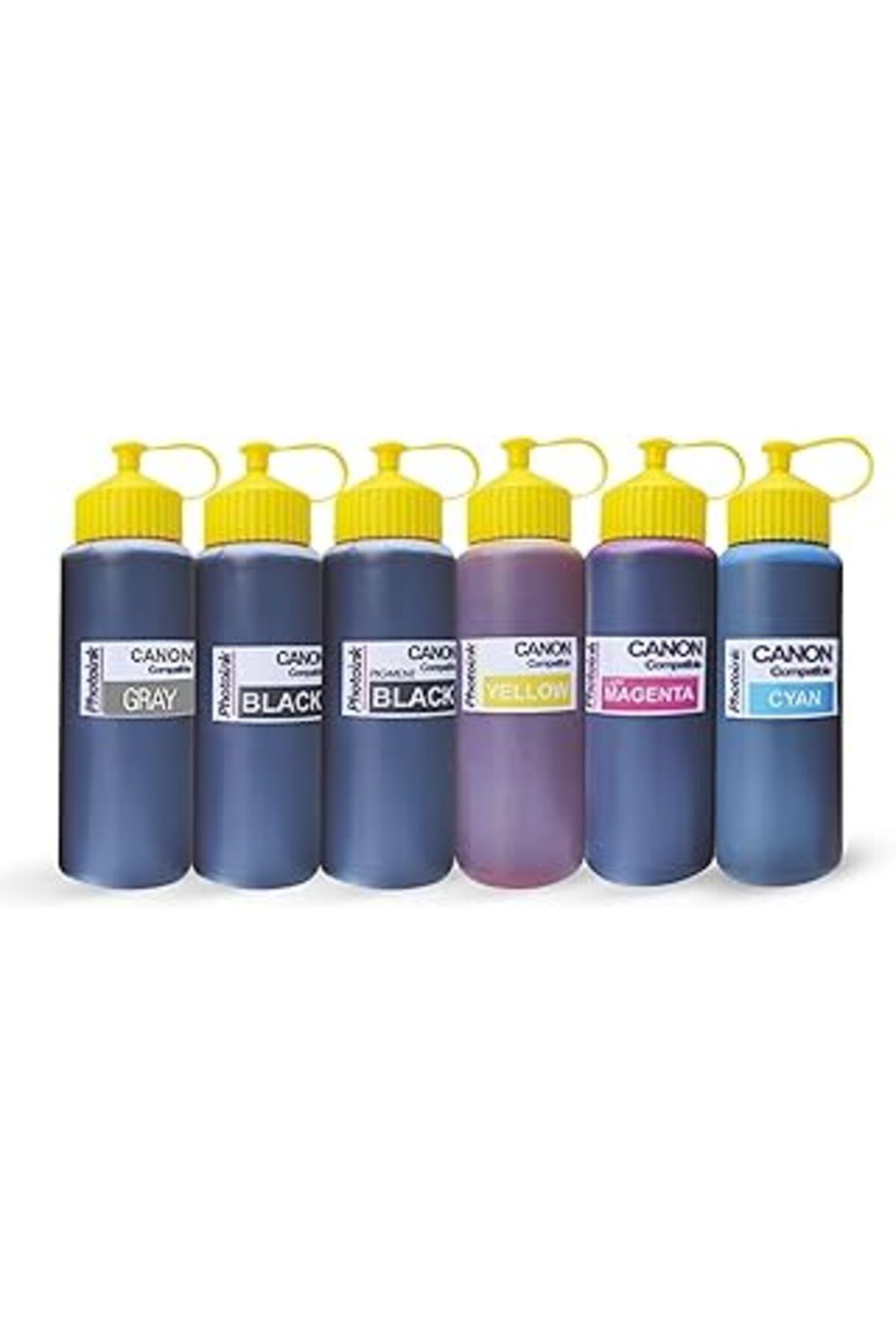 Mu Art Photoink 1000Ml Ve 500Ml Canon Uyumlu Photo Ink, 6 Kartuşlu Canon Yazıcılar Için Uyumlu 500 Ml 6 Re