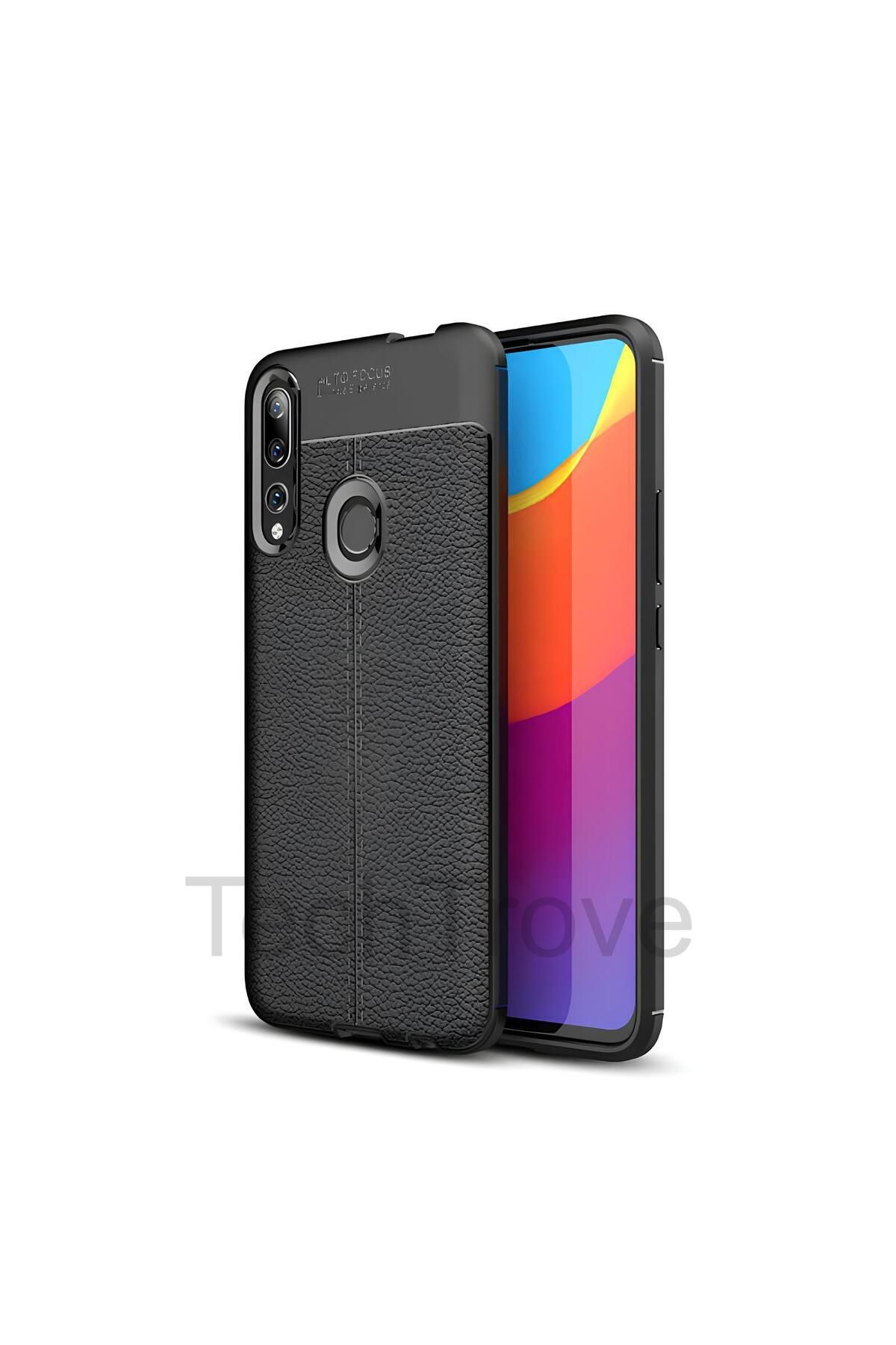 TechTrove Huawei Y9 Prime 2019 Kılıf Deri Extra Korumalı Slikon Kapak